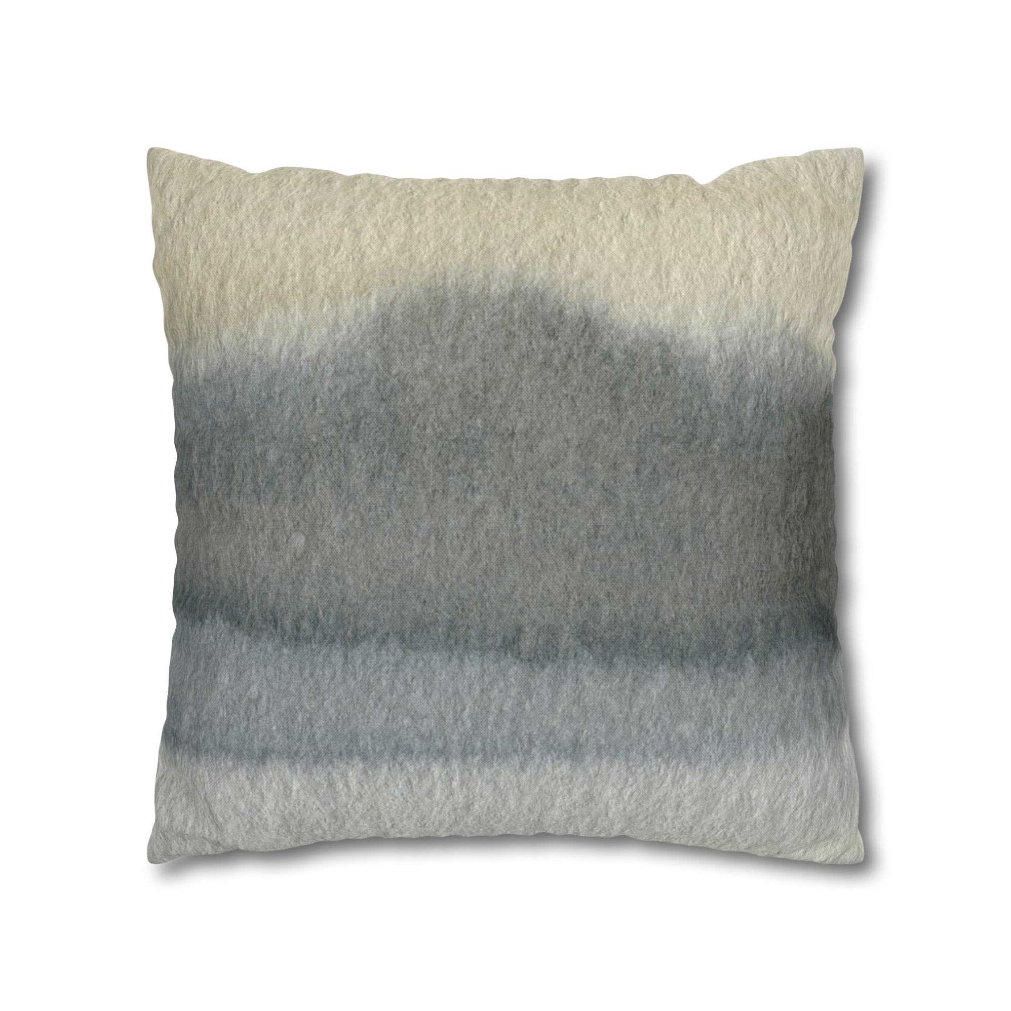 Abstract Pillow Cover | Gray Beige Watercolor Ombre