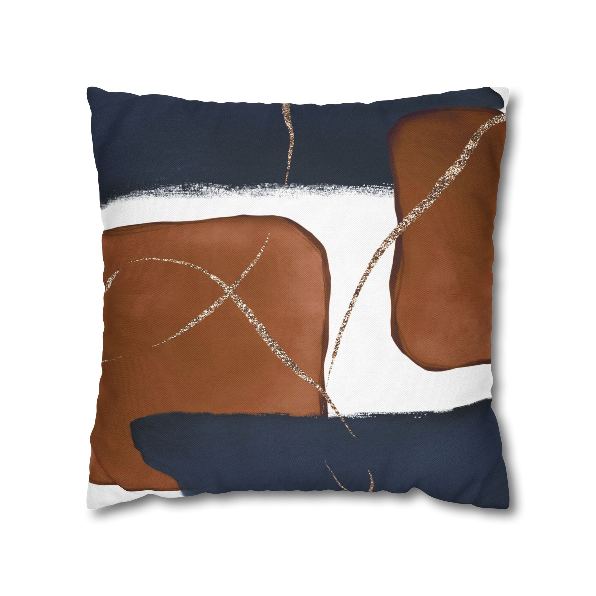 Abstract Throw Pillow Cover, Watercolor Modern Organic Decor Cushion