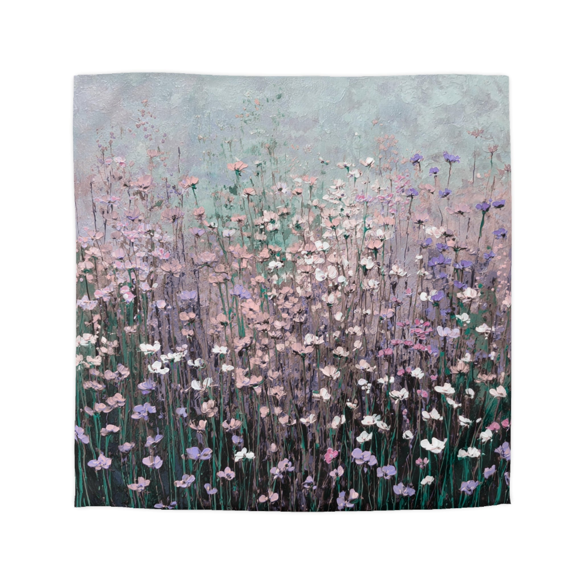 Floral Duvet, Pillow Cover | Lilac Grey Bedroom Decor