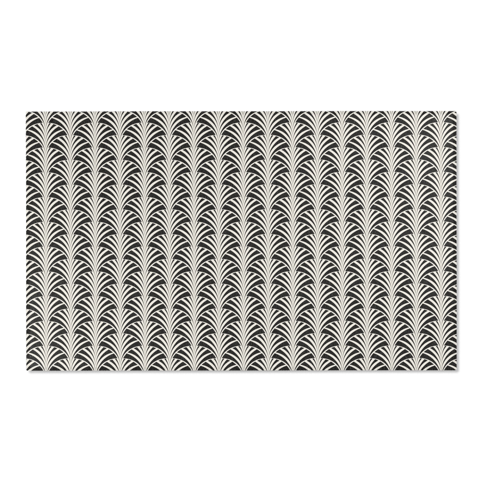 Art Deco Gatsby Area Rug | Black