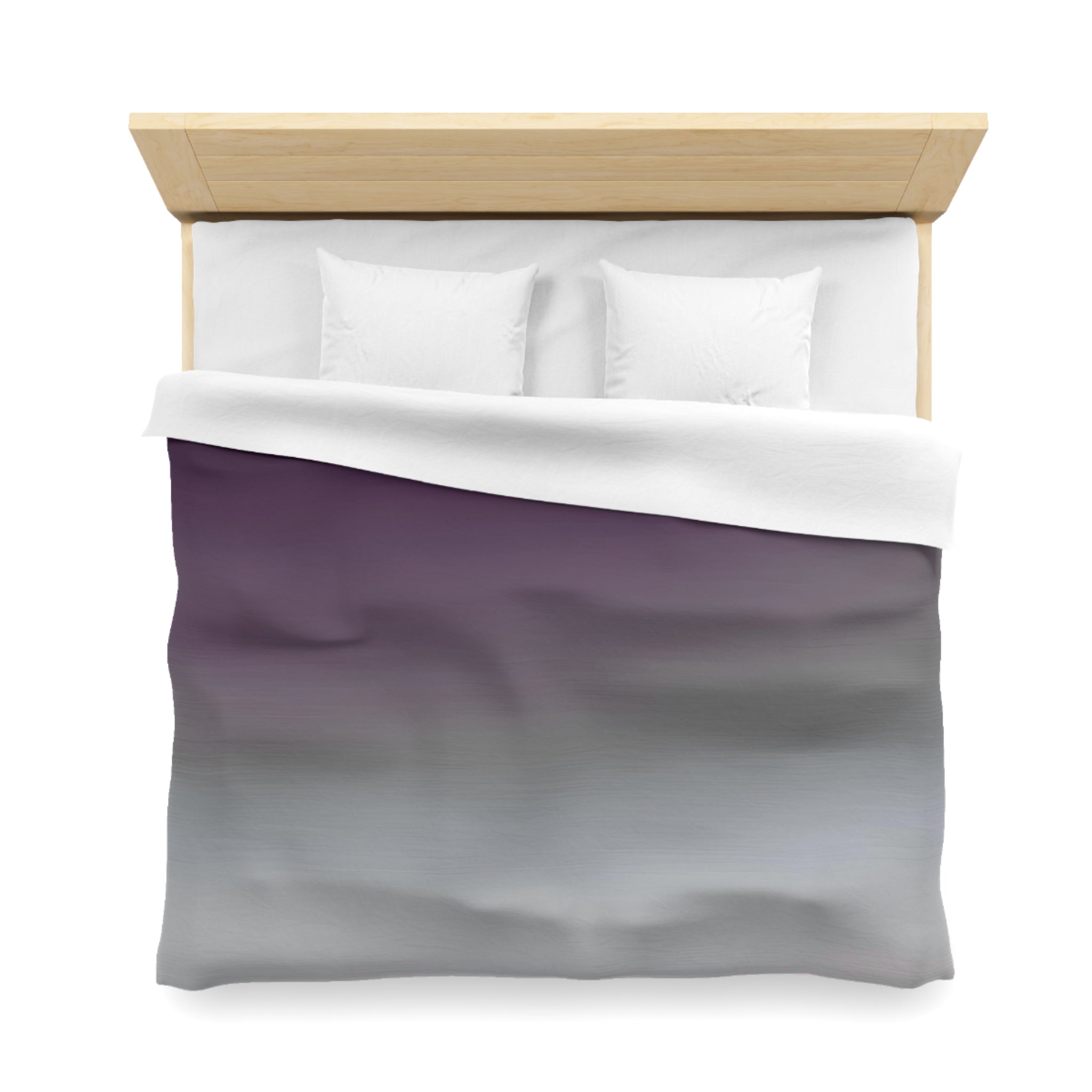 Abstract Duvet Cover | Purple Grey Ombre