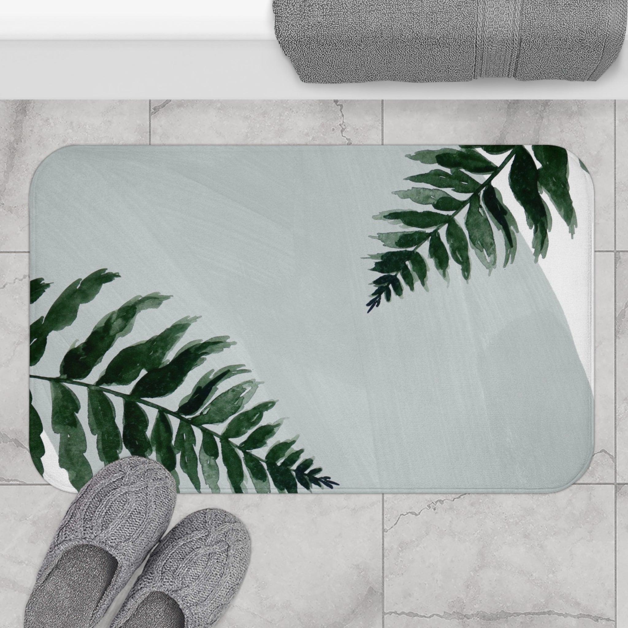 tropical coastal floor rug