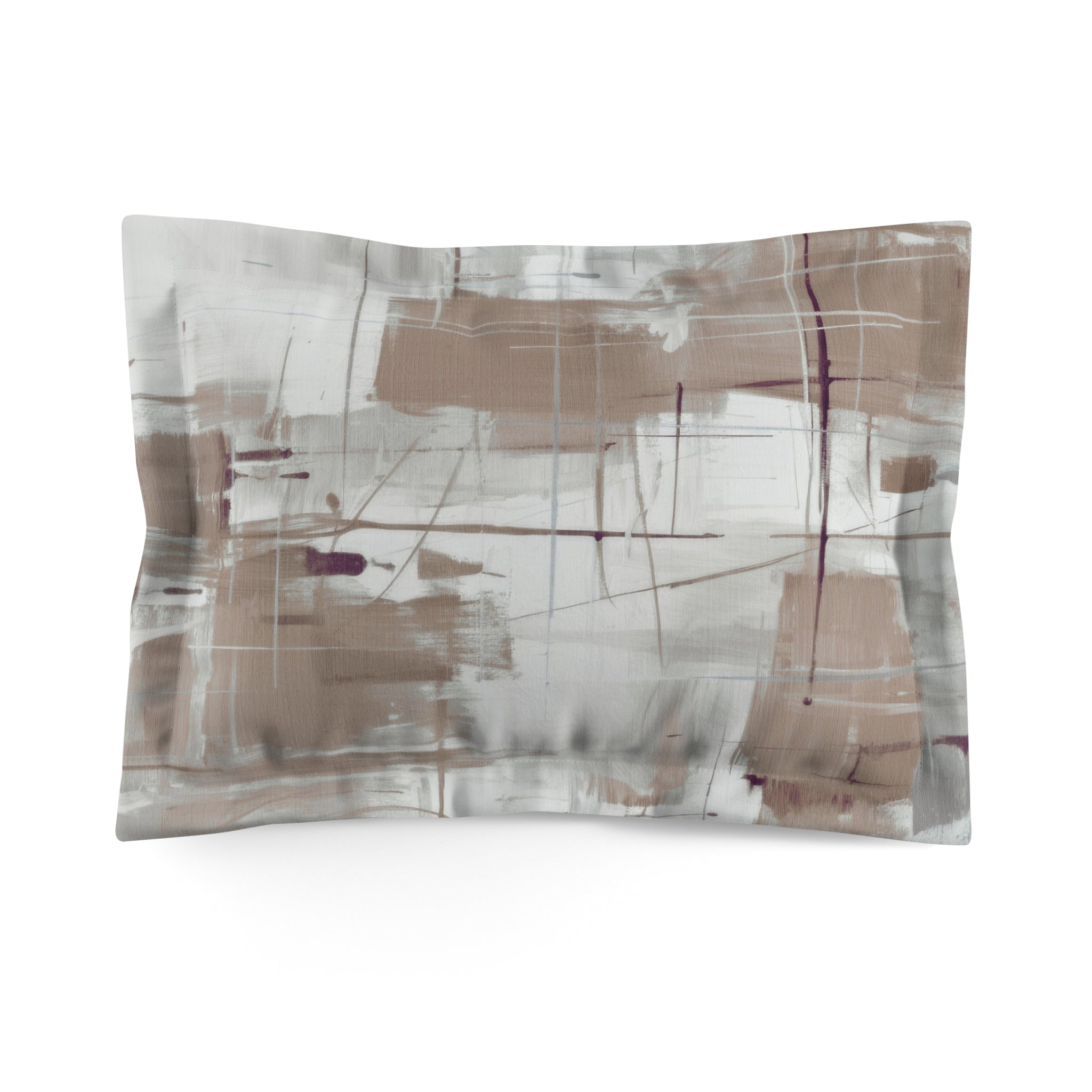 Bedding Pillow Sham | Modern Grey, Beige Bathroom Decor