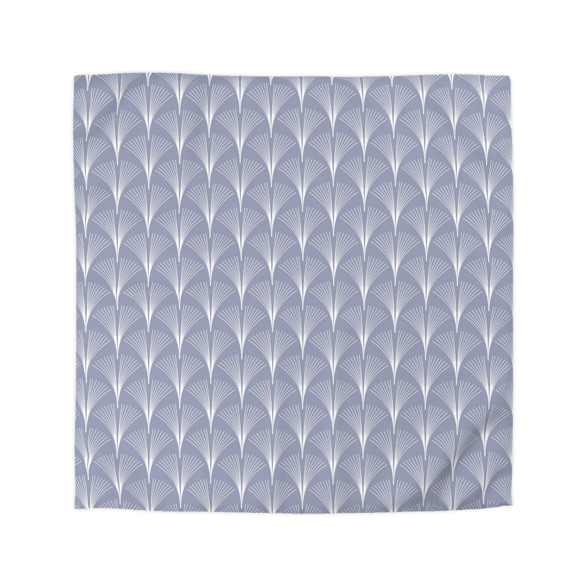 Art Deco Duvet, Pillow Cover | Pale Blue White Bedroom Decor
