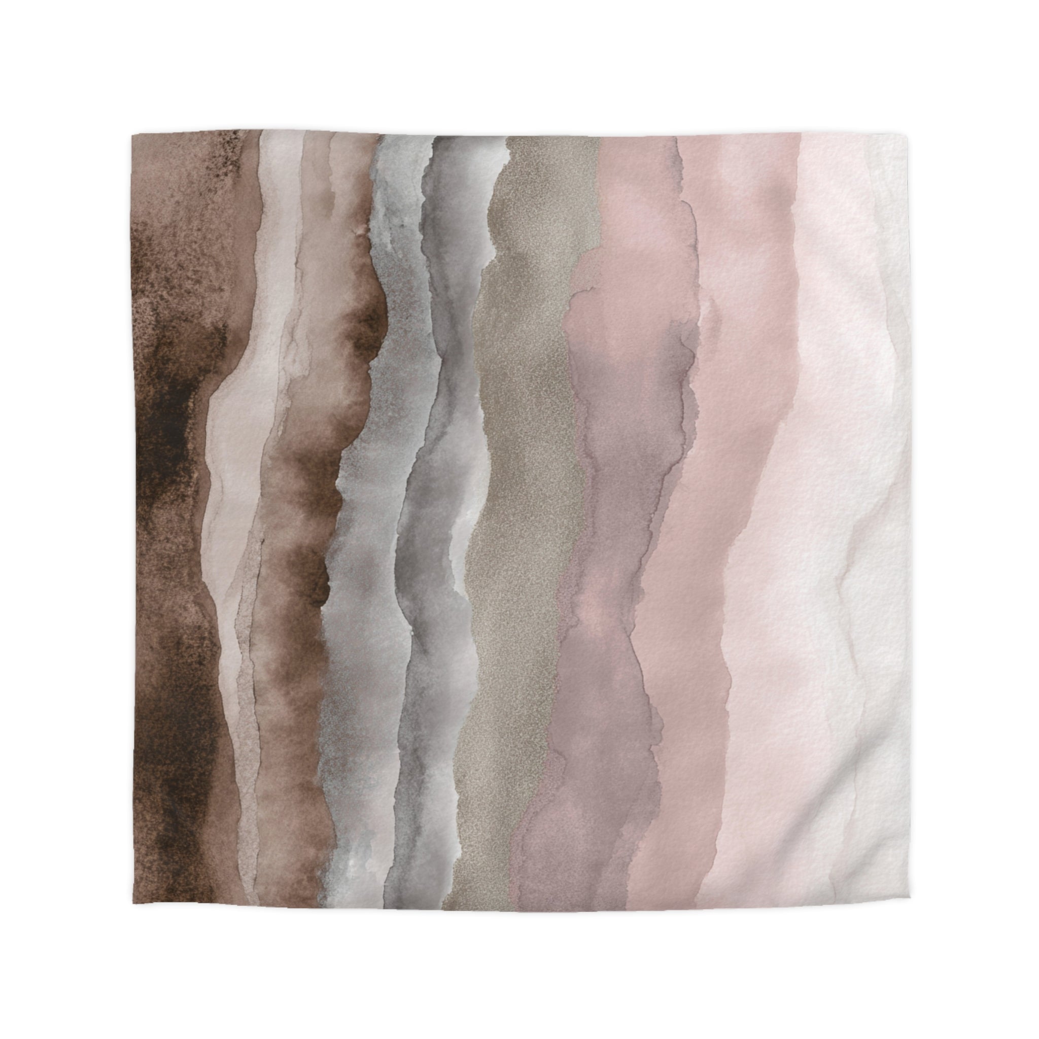 Ombre Duvet, Pillow Cover | Pink Brown Bedroom Decor