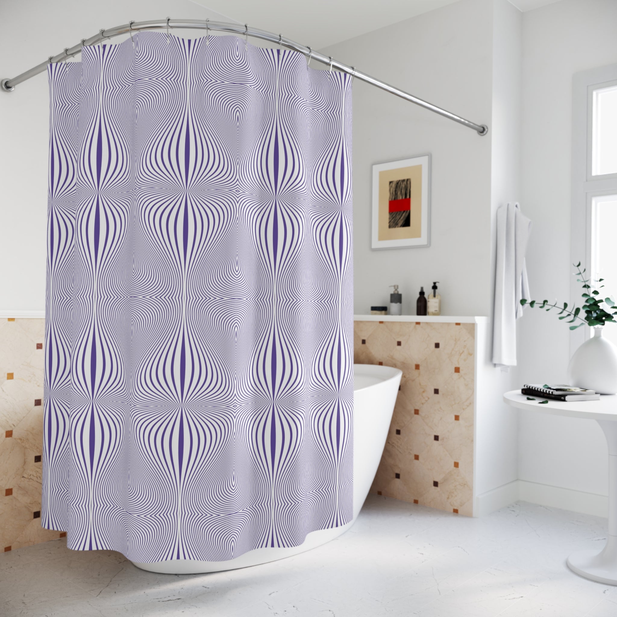 Art Deco Boho Shower Curtain