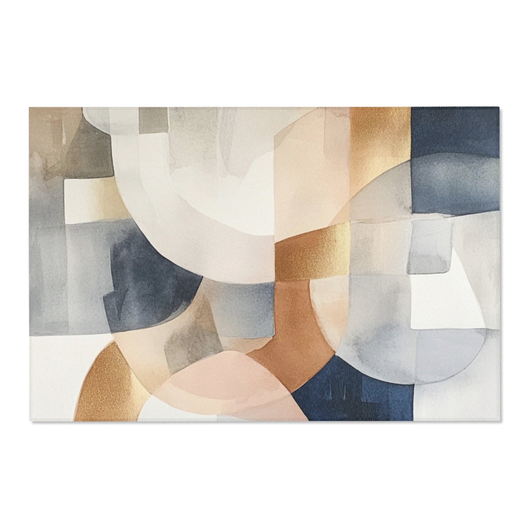 Abstract Large Area Rug | Modern Watercolor Rug