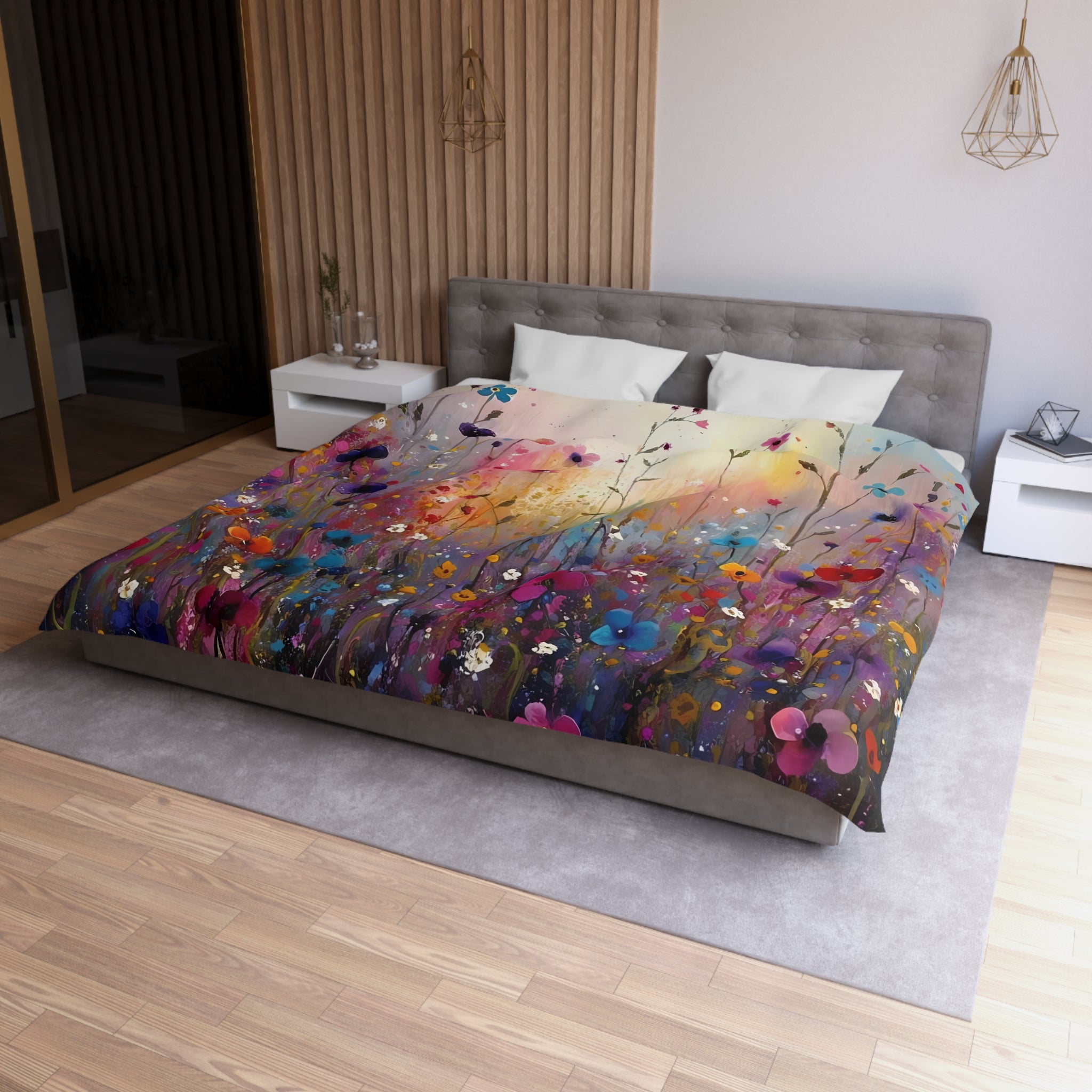 Floral Duvet, Pillow Cover | Wildflowers Bedroom Decor