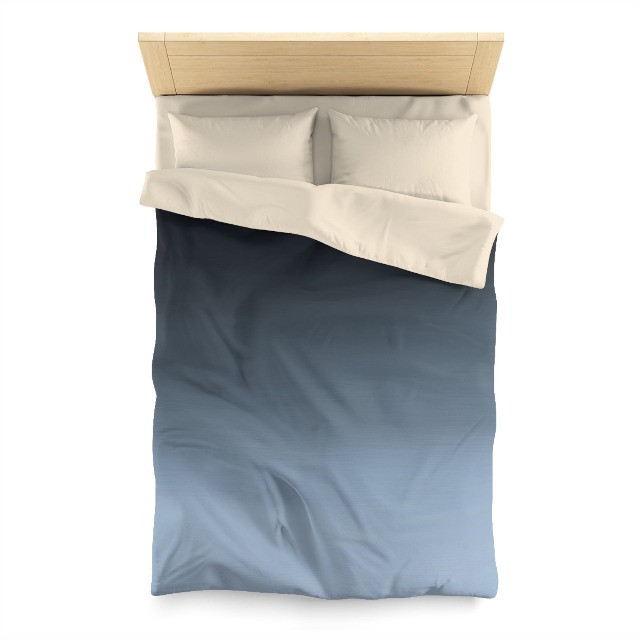 Abstract Duvet Cover | Navy Sky Blue, Ombre