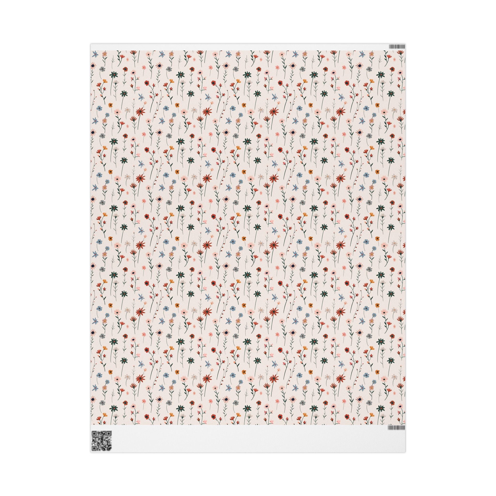 Floral Wrapping Paper | Blush Colorful Wildflowers