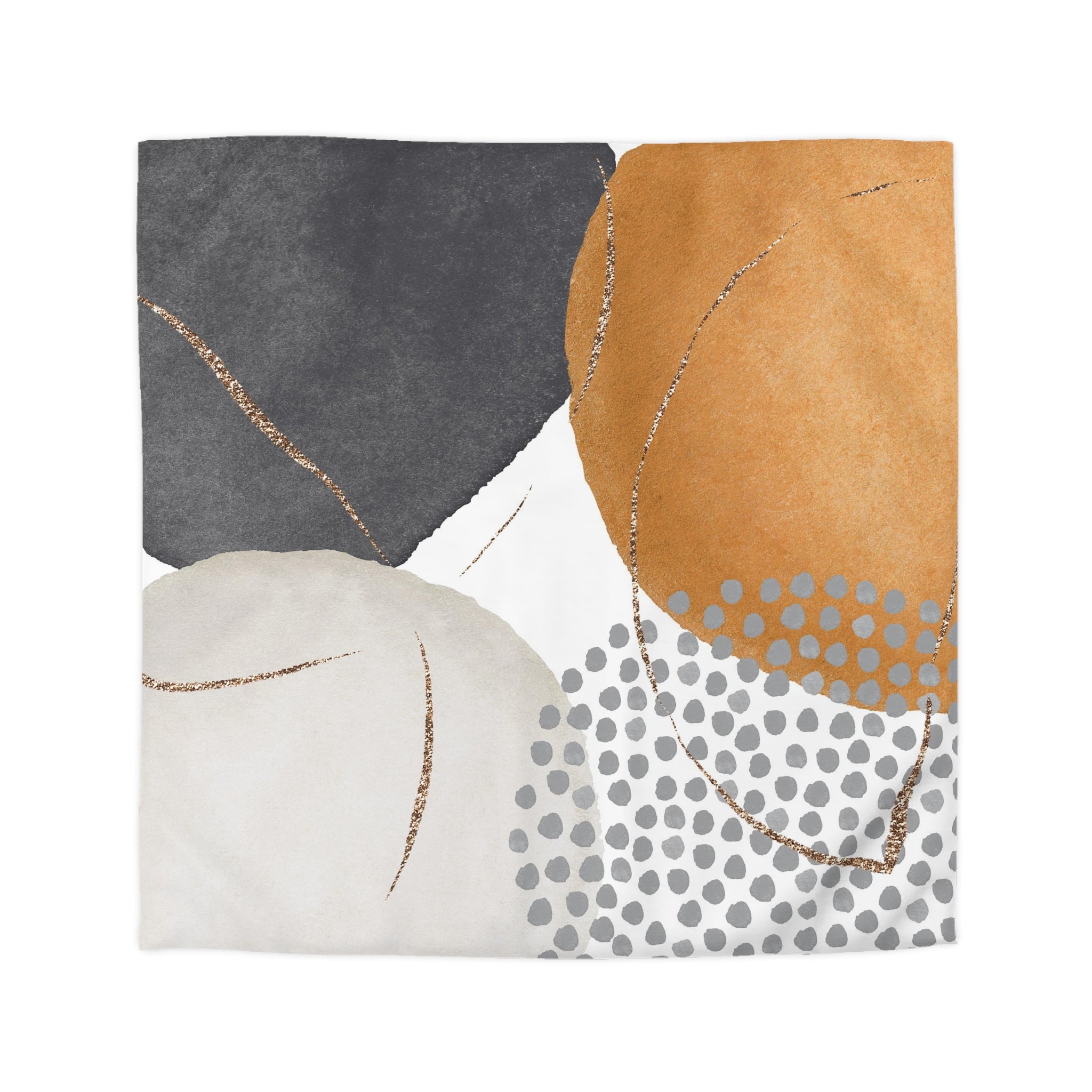 Abstract Duvet, Pillow Cover Set | Earthy Grey Bedroom Set