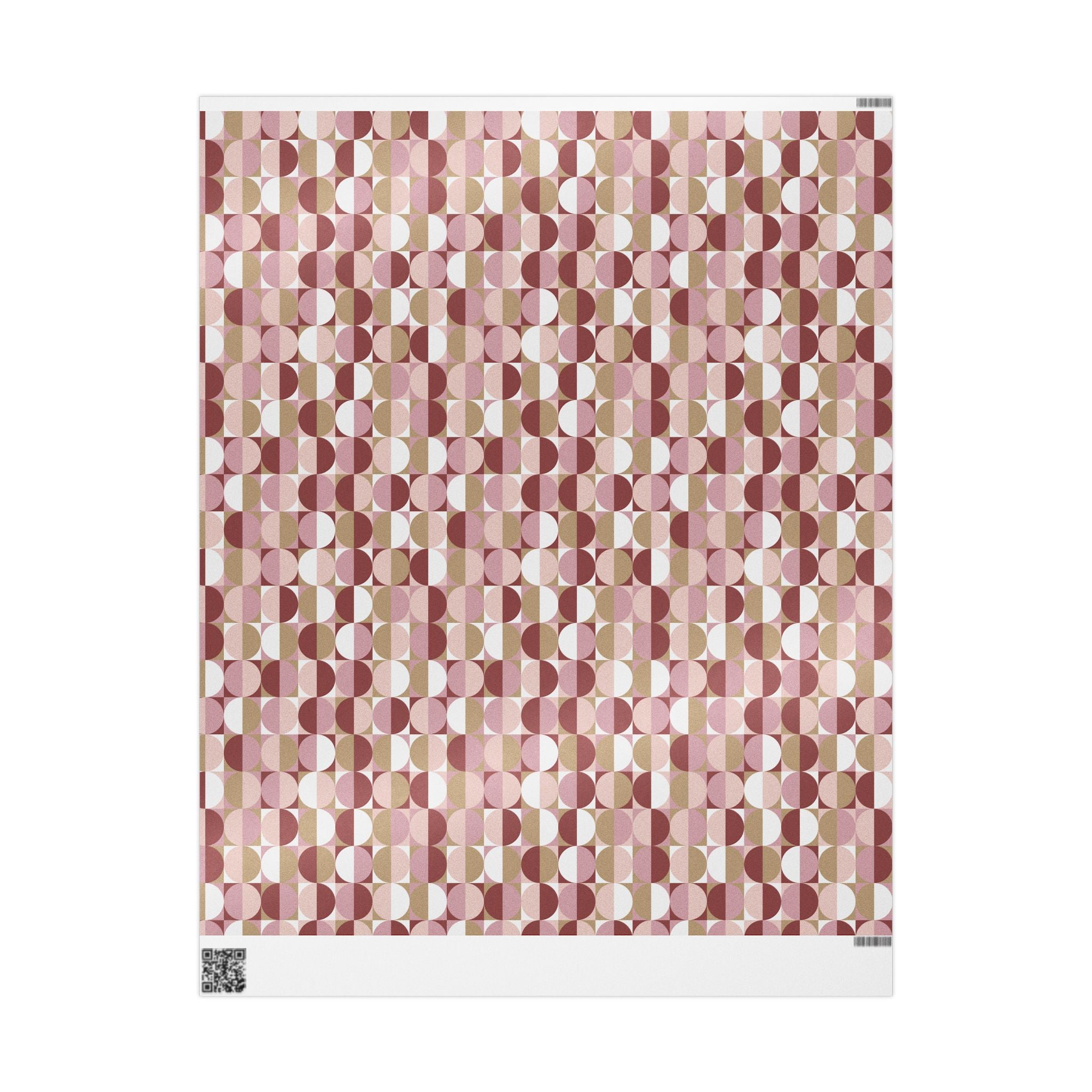 Retro Wrapping Paper, Geometric Gift Wrapping for the Holidays, Birthdays