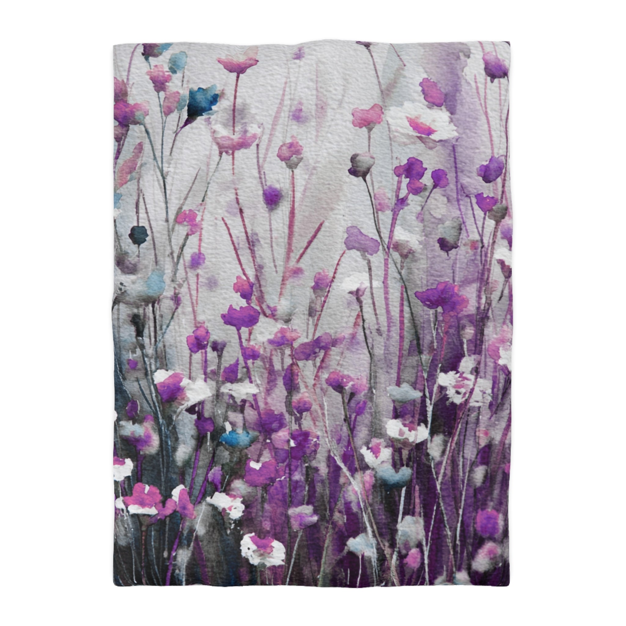 Floral Duvet, Pillow Cover | Purple Bedroom Decor