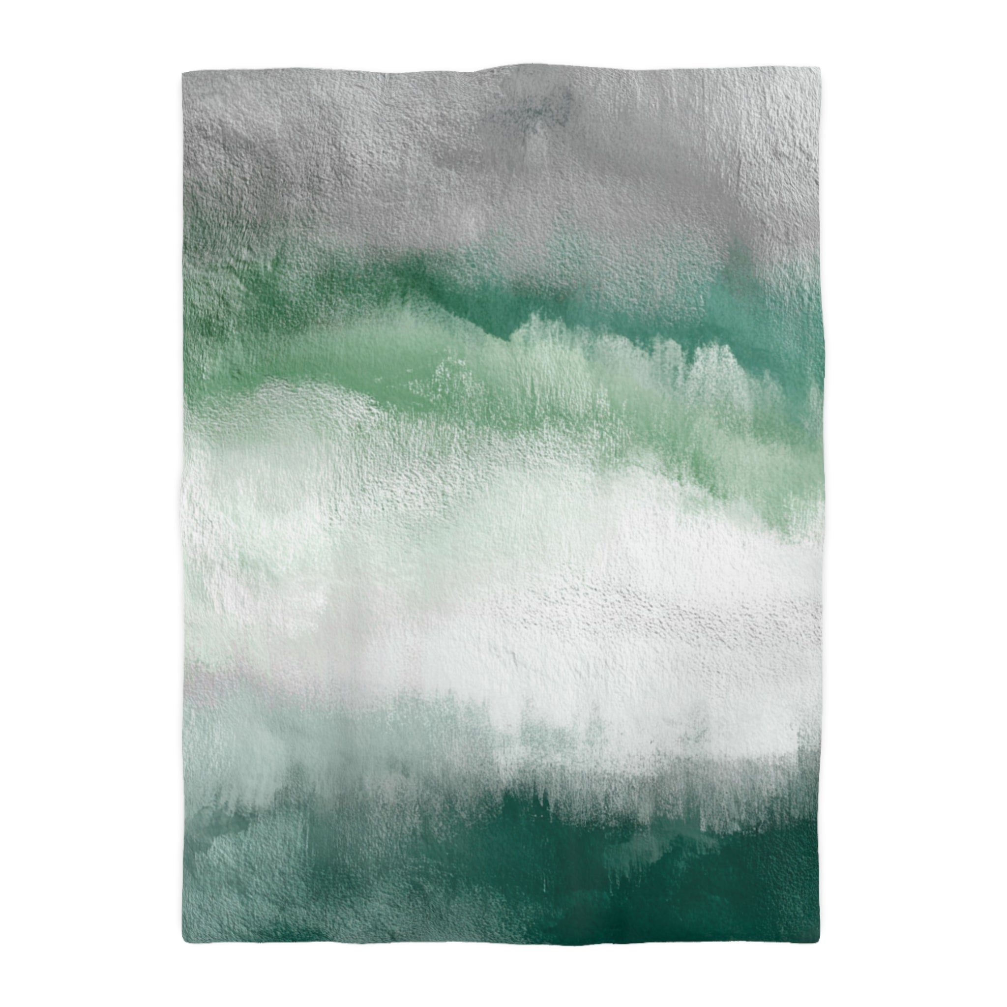 Ombre Duvet, Pillow Cover | White Green Bedroom Decor