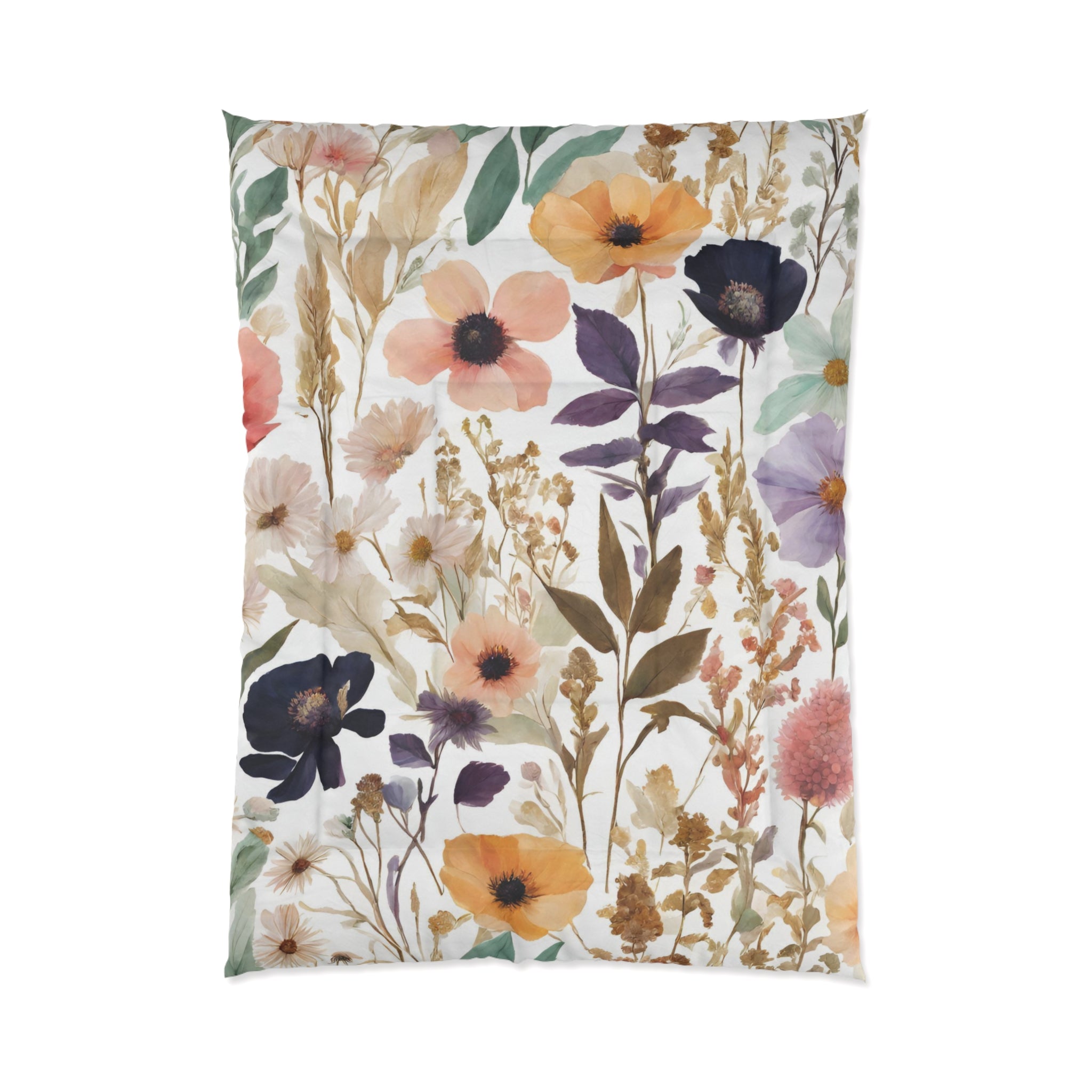 Wild Floral Comforter | Colorful Botanical