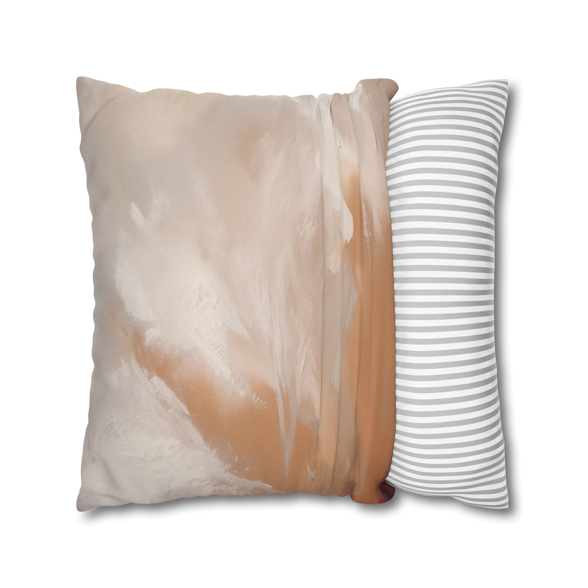 Abstract Pillow Cover | Terracotta Beige Cream