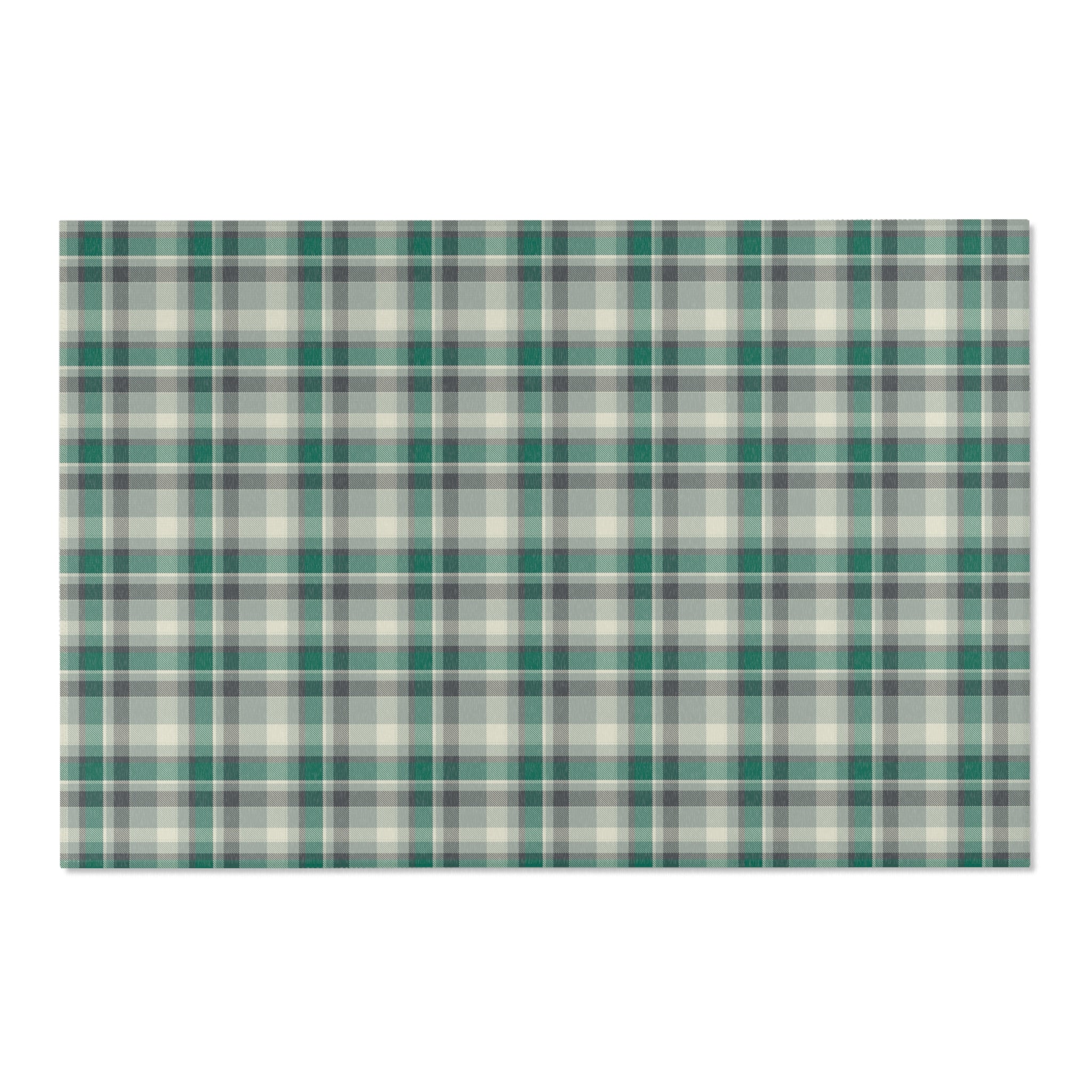 Plaid Area Rug | Sage Green, Green Checkered Rug