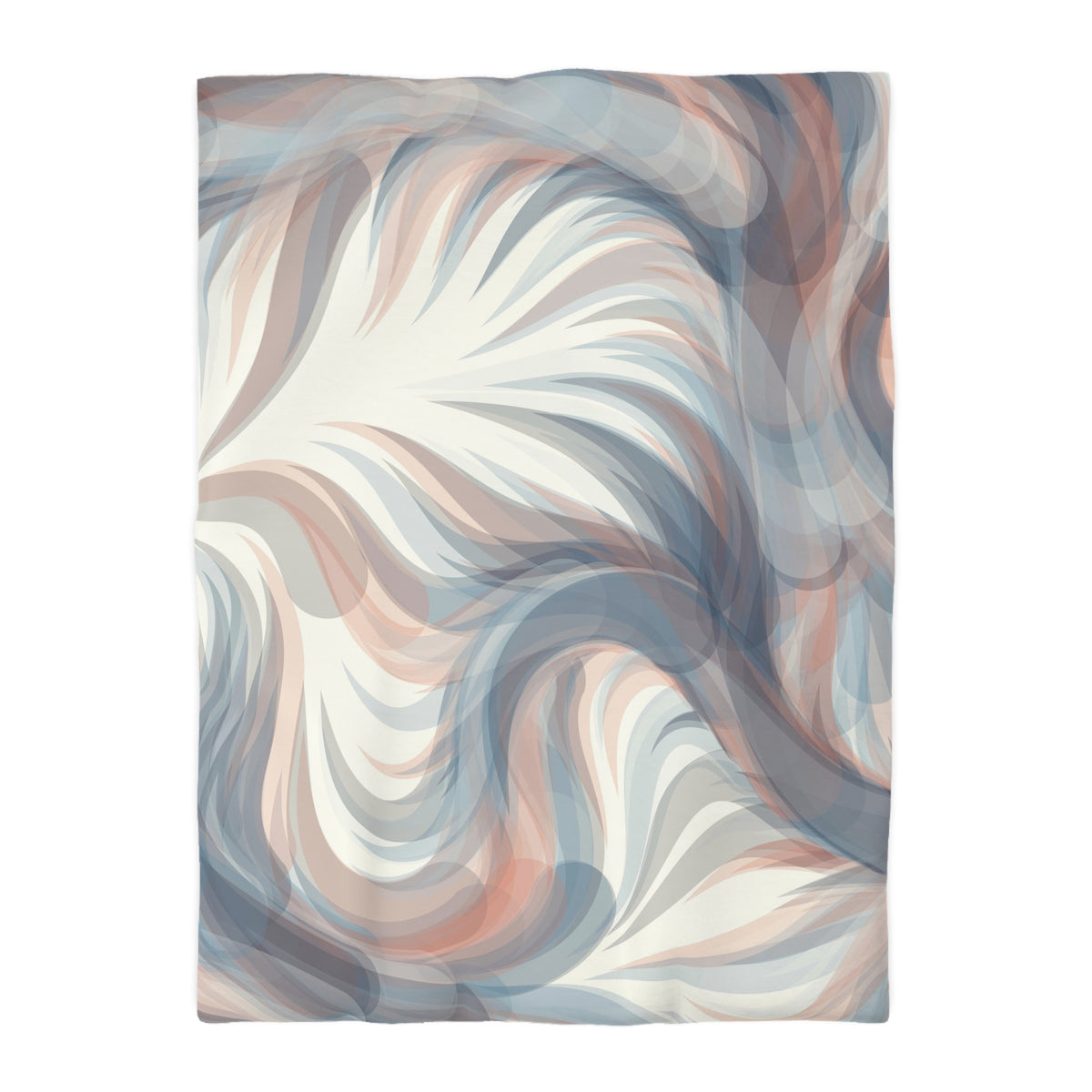 abstract, swirling patterns in shades of blue, pink, and gray.
