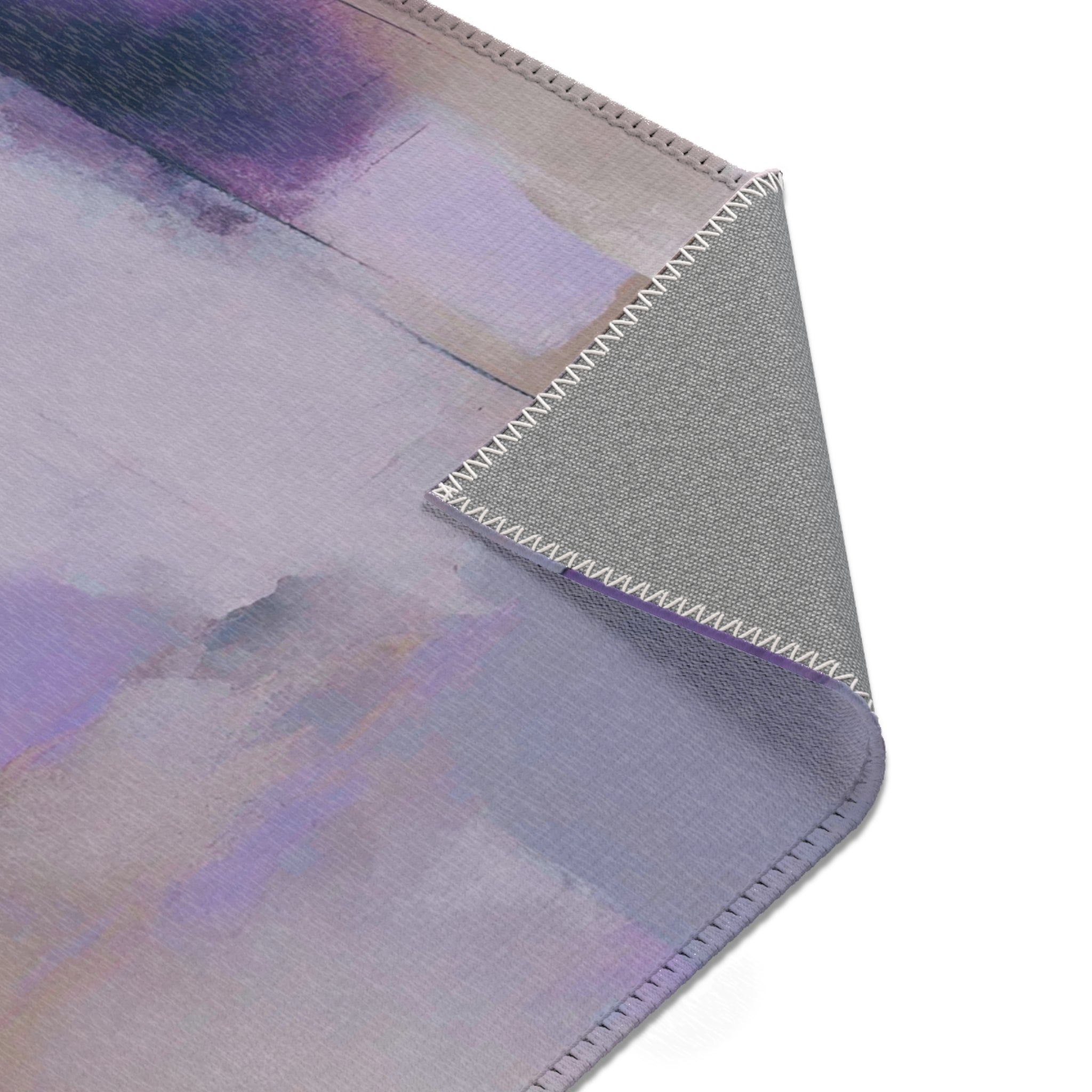 Abstract Large Area Rug | Lavender Lilac Purple