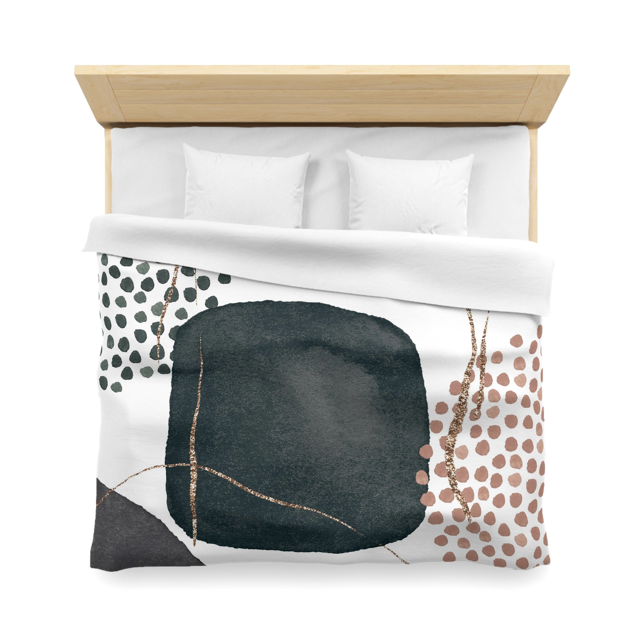 Abstract Duvet Cover | Grey, Brown Beige