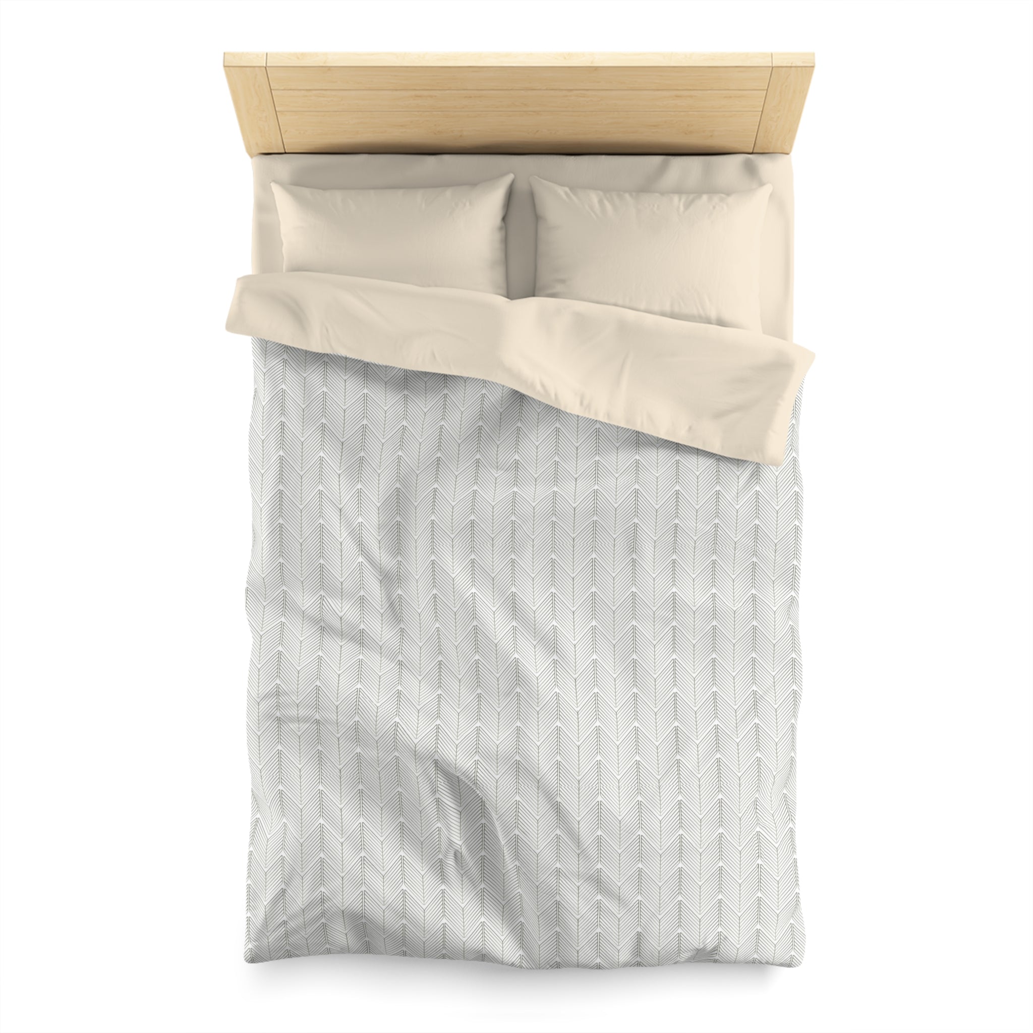 Art Deco Bedding Set | Grey Off White