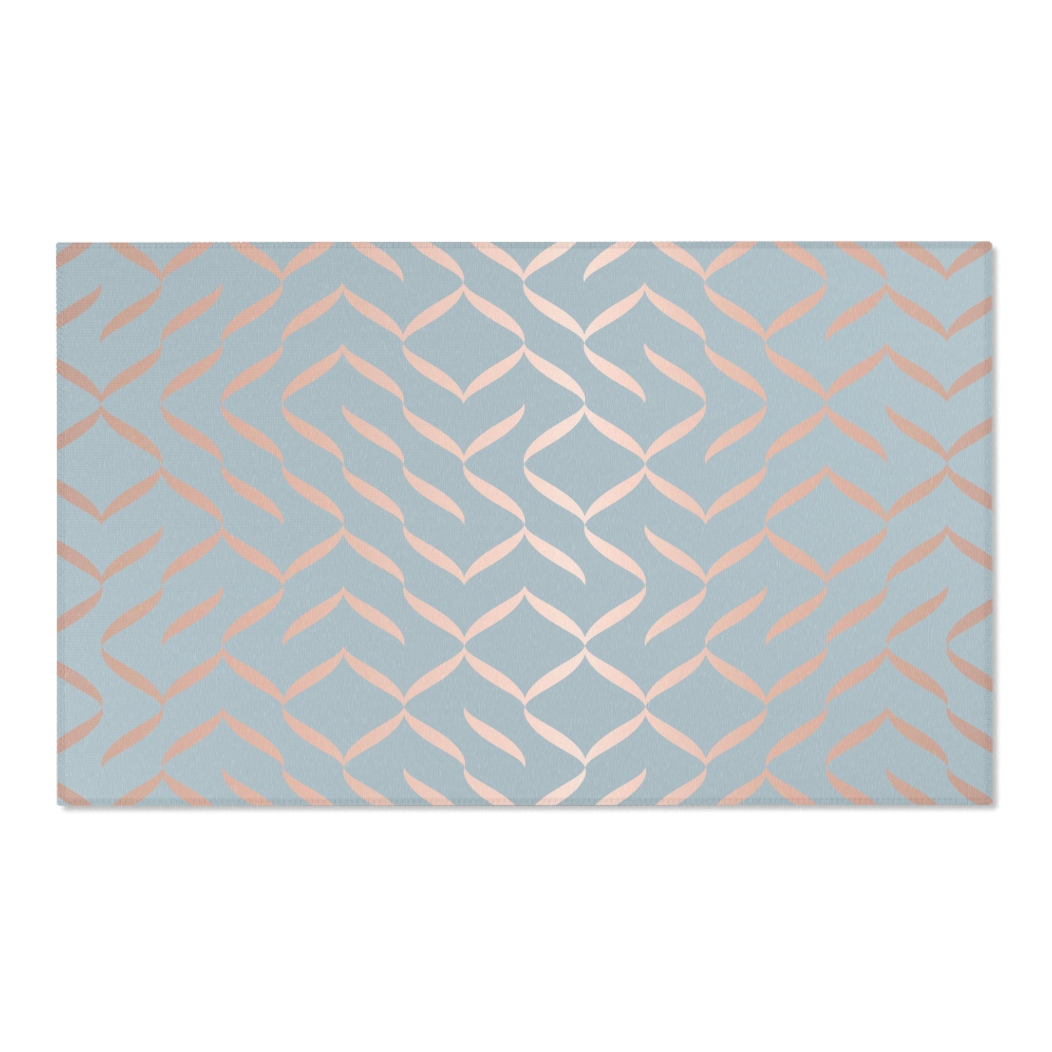 Abstract Large Area Rug | Ombre Blue Beige Watercolor Rug