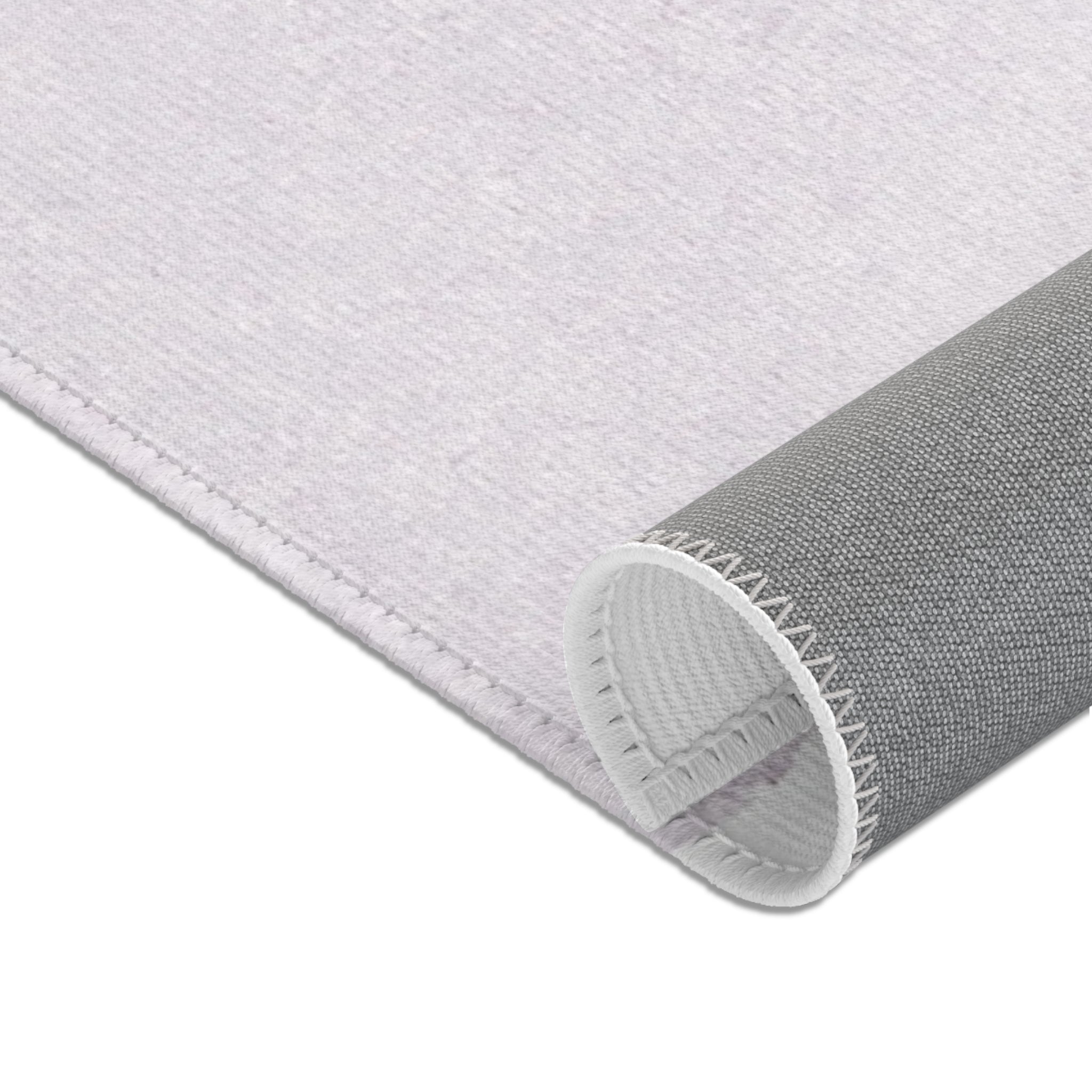 Abstract Large Area Rug | Modern Lavender Leaves Watercolor Rug