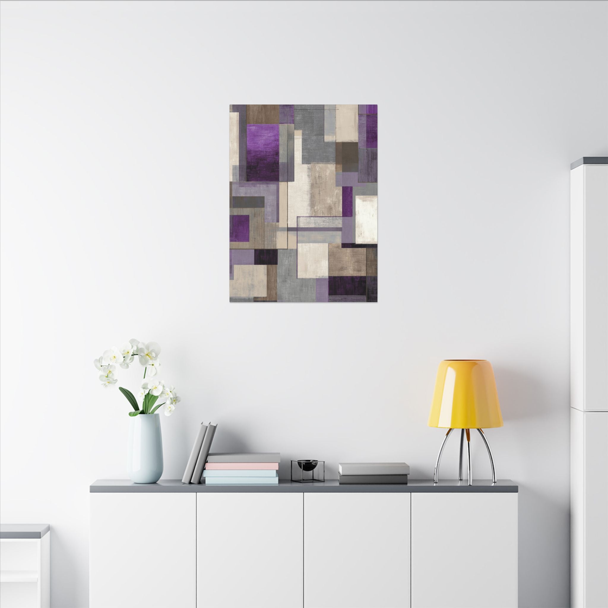 Canvas Wall Art | Earthy Neutral Watercolor Boho Wall Artwork