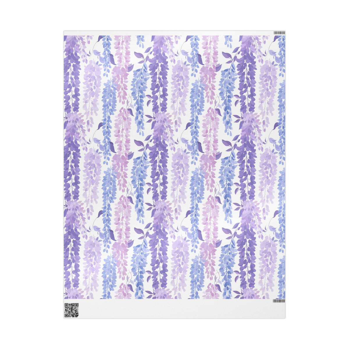 Lavender Wisteria Floral Wrapping Paper, Purple Gift Wrap