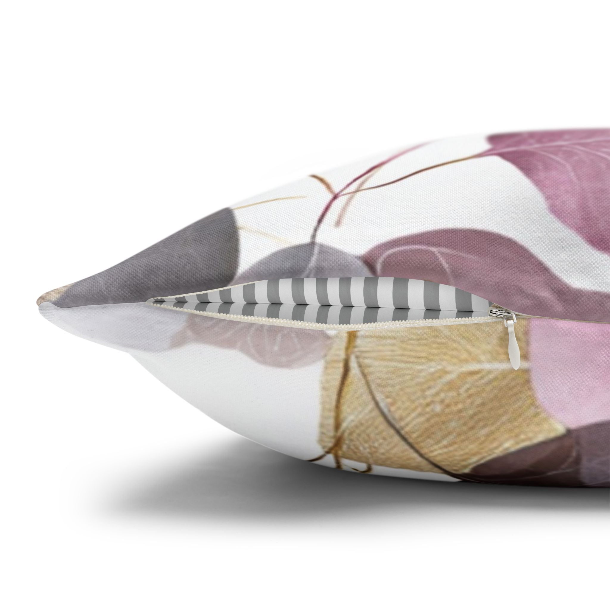 Botanical Watercolor Throw Pillow Cover | Boho Mauve Pink