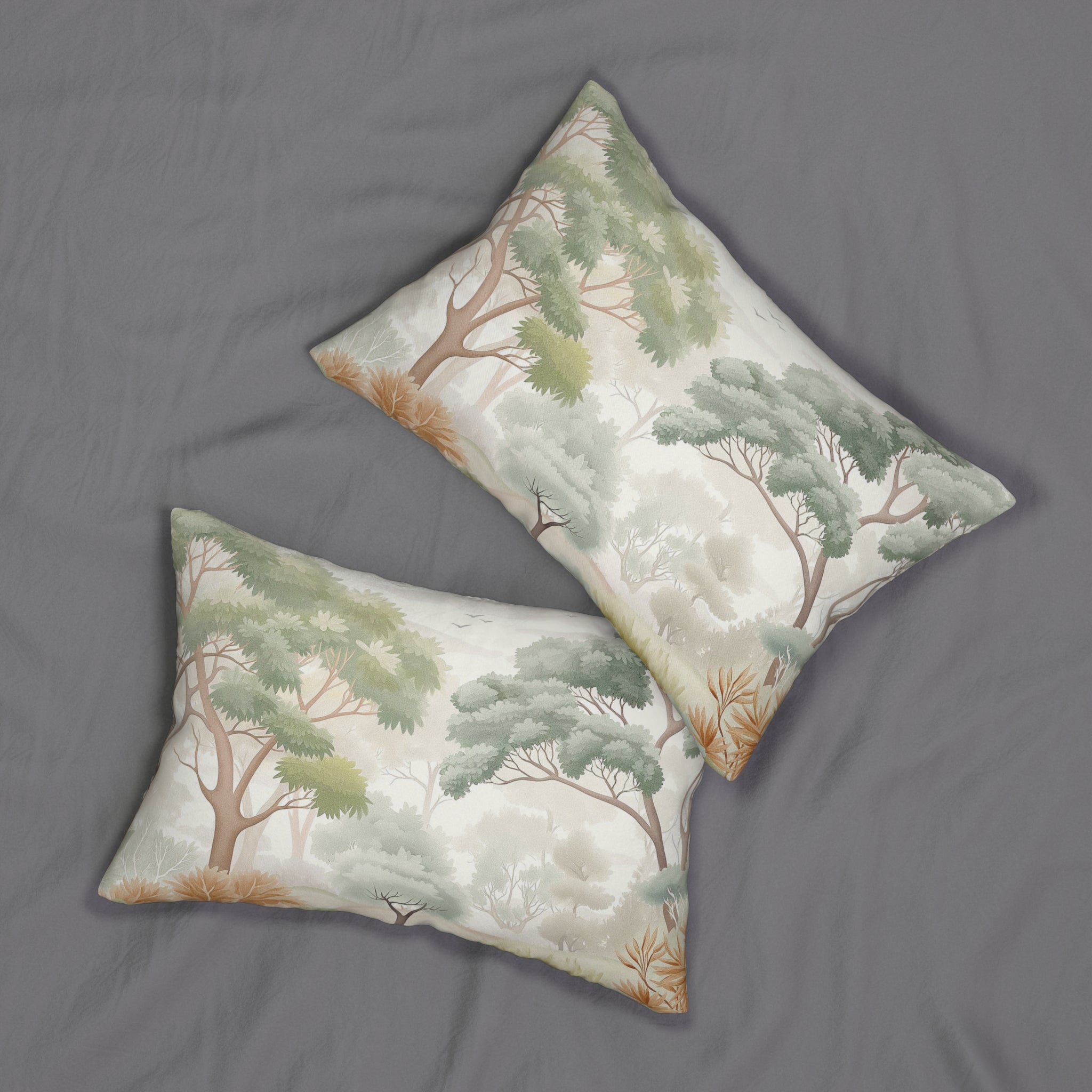 Nature Lumbar Pillow | Sage Green, Ivory Tree