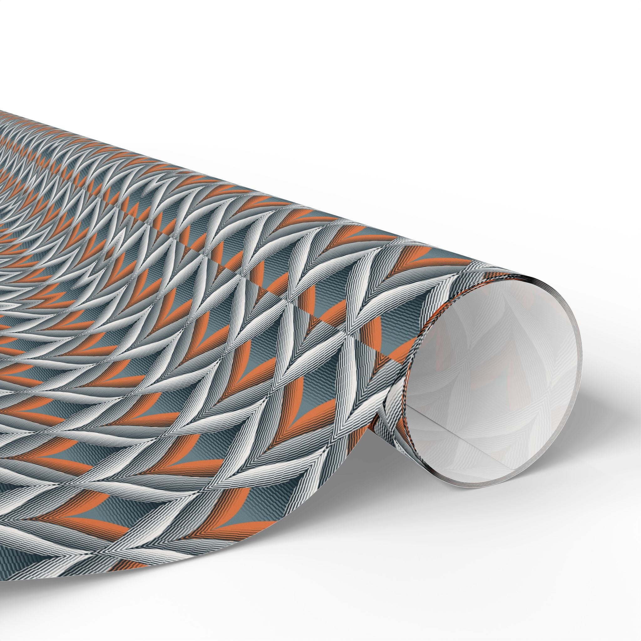 Art Nouveau Wrapping Papers, Grey Blue Orange for the Holidays, Birthdays