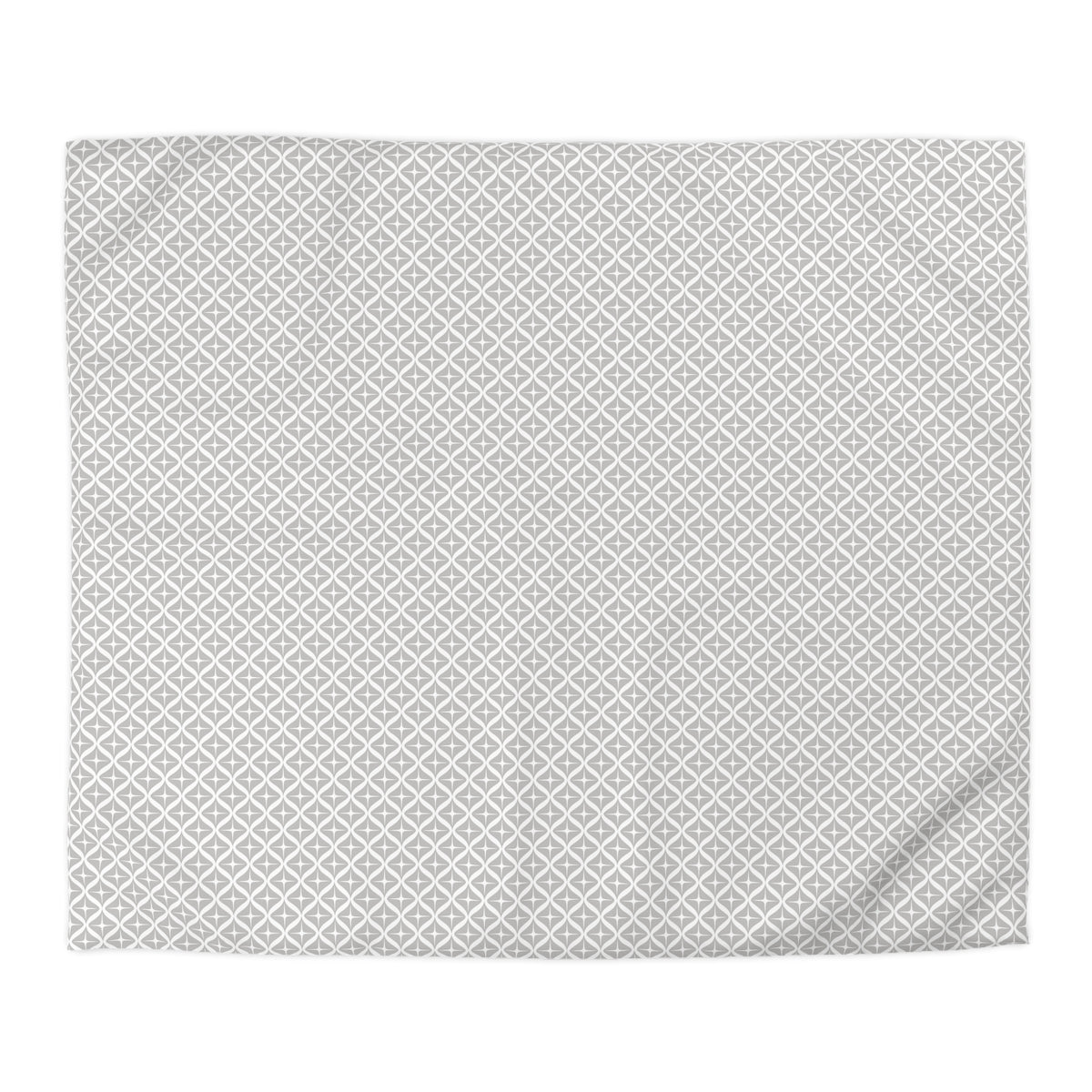 a square with a repeating pattern of gray diamonds on a white background.