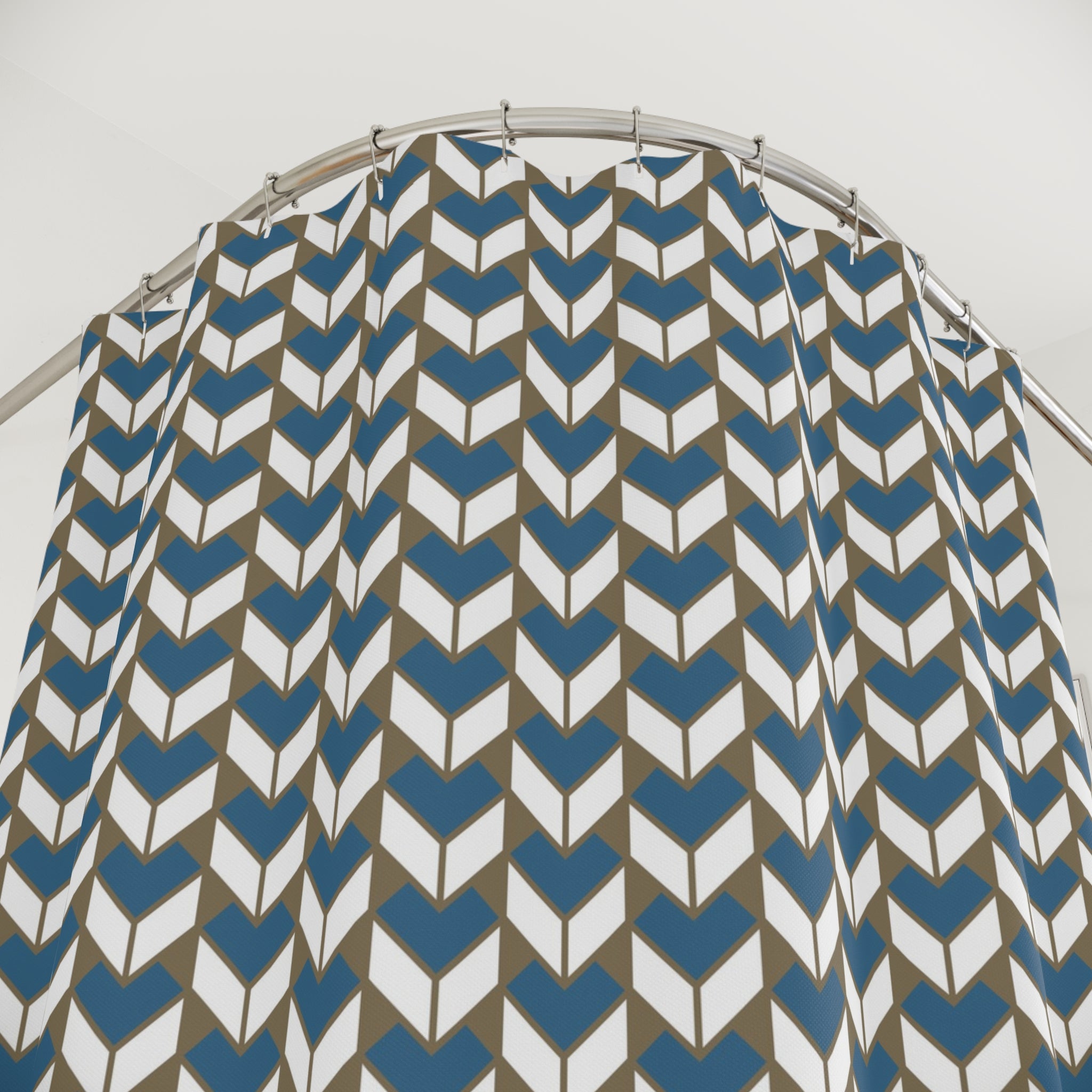 Art Deco Shower Curtain | Geometric Bathroom Decor