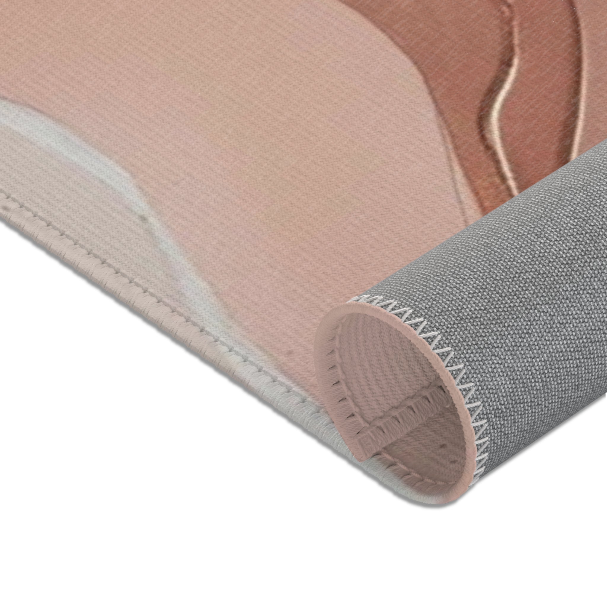 Abstract Area Rug | Taupe Brown Beige, Blush Pink Grey Watercolor