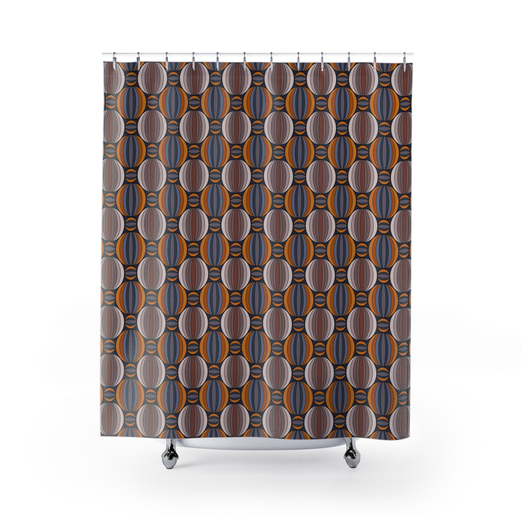Geometric Shower Curtain | Modern Abstract Colorful