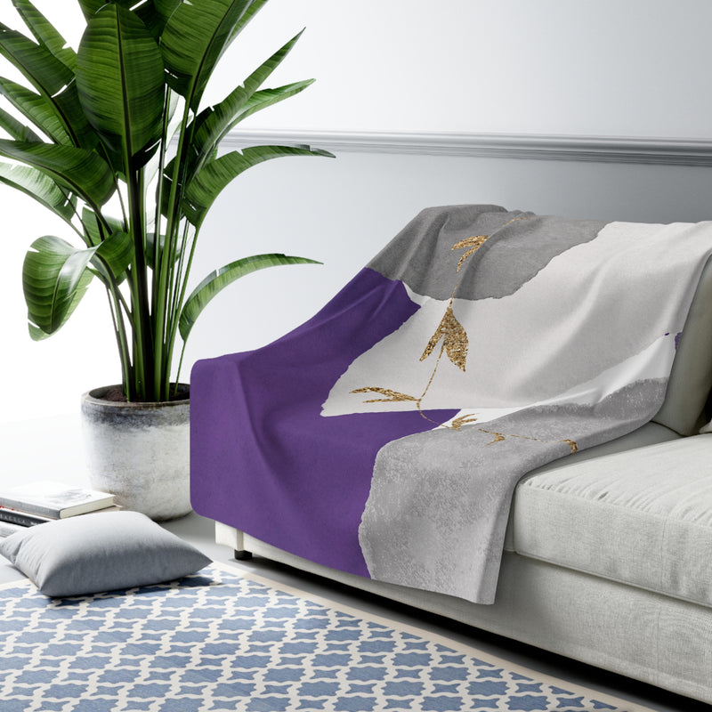 Lilac fleece online blanket