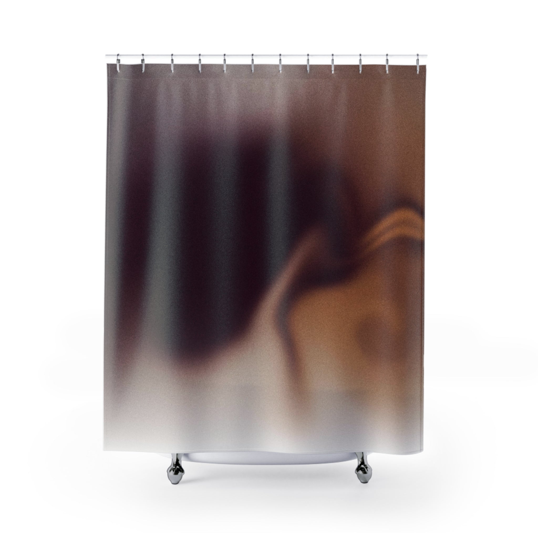 modern boho fabric shower curtain