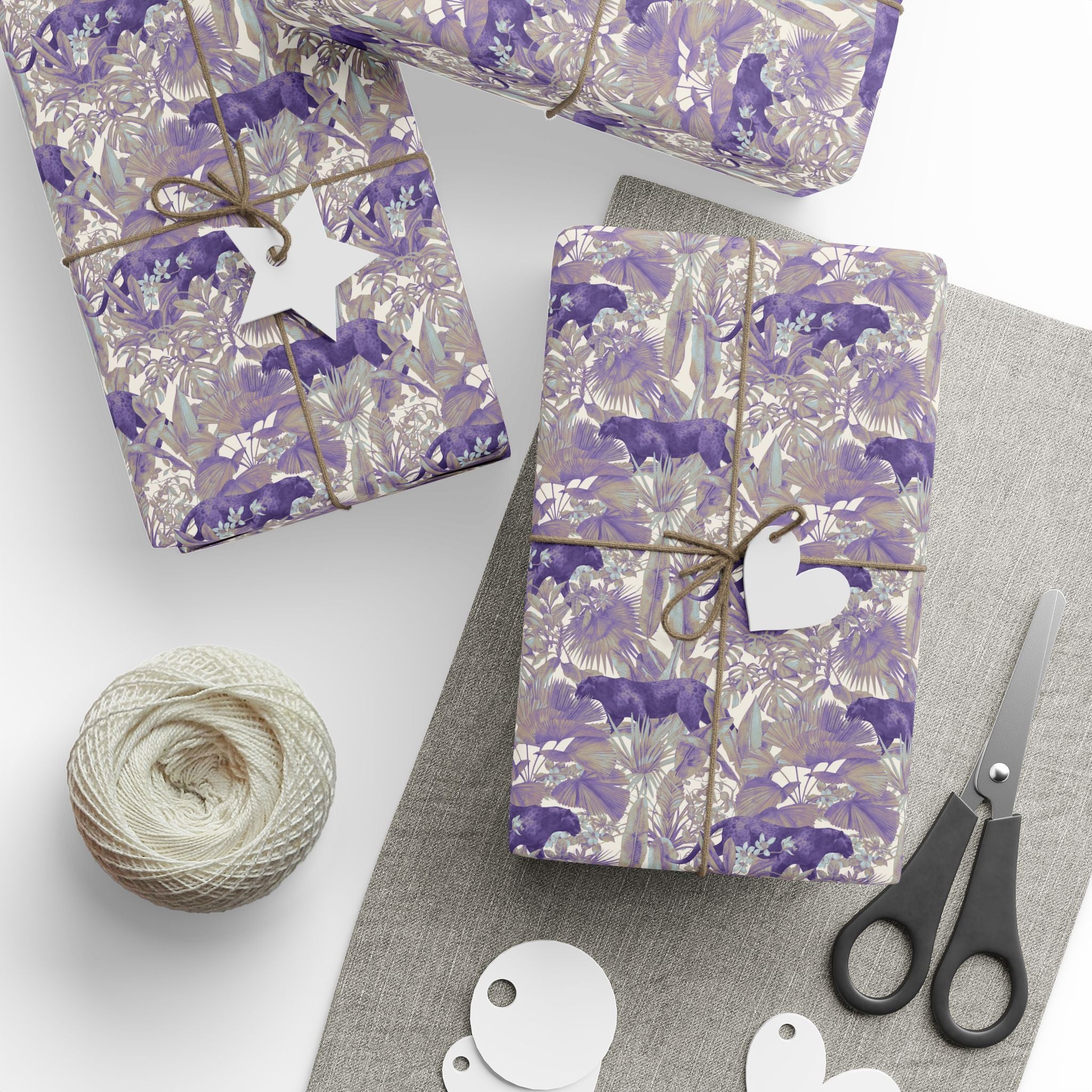 Jungle Wrapping Papers, Jaguar Gift Wrapping for the Holidays, Birthdays