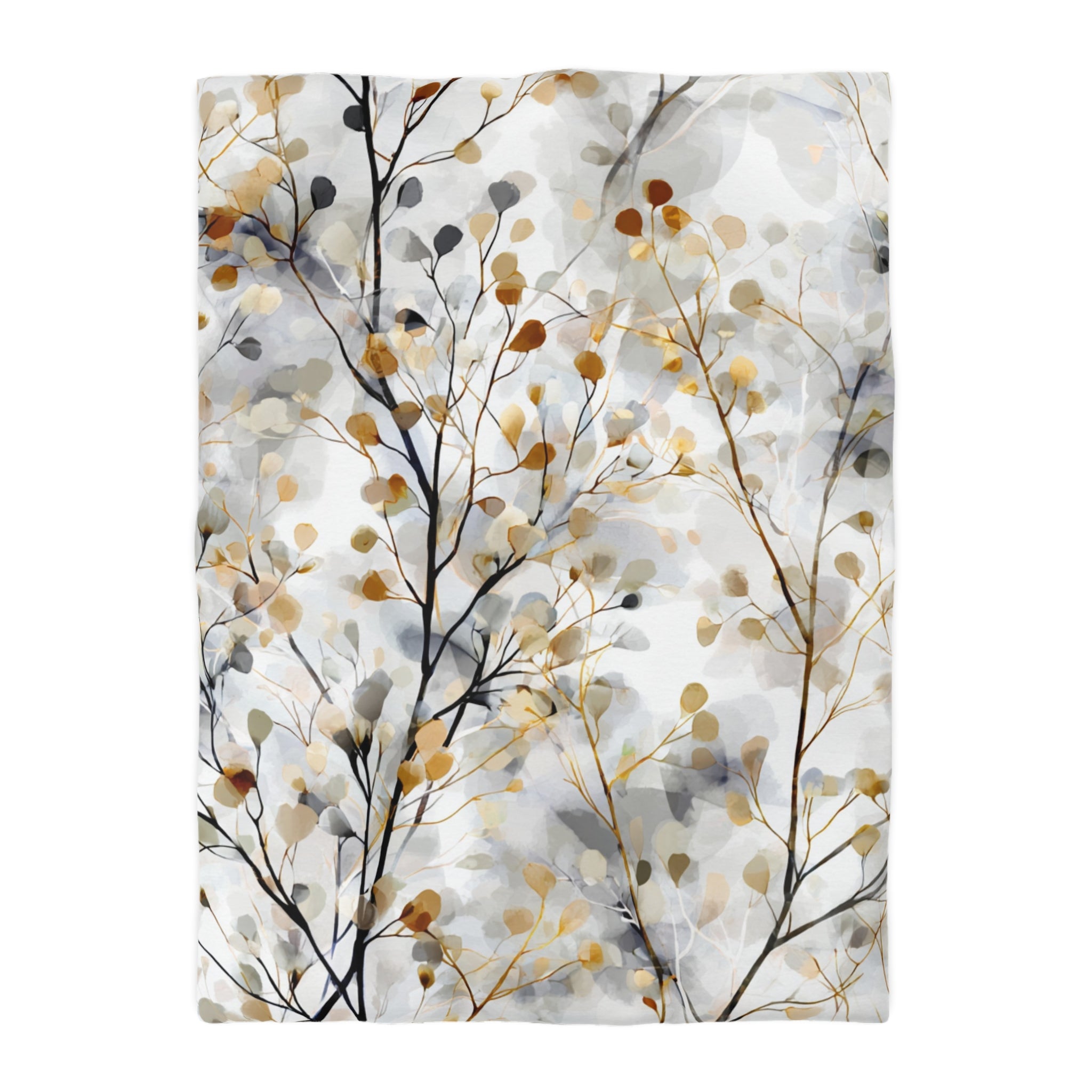 Floral Duvet, Pillow Cover | White Beige Bedroom Decor