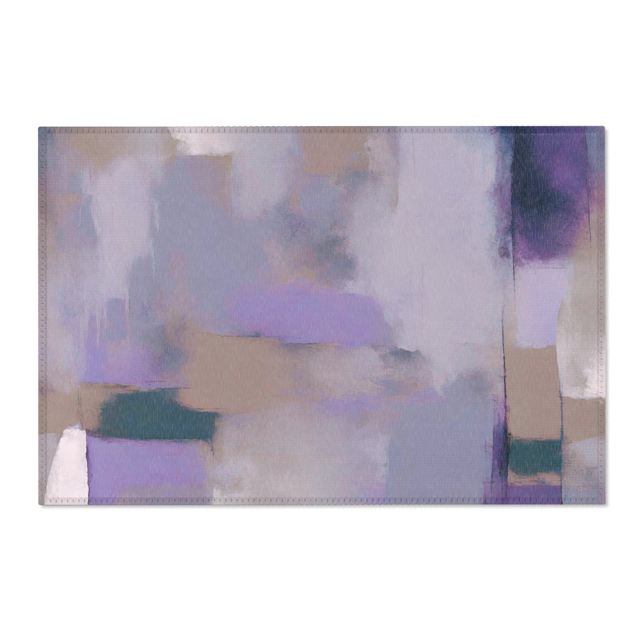 Abstract Large Area Rug | Lavender Lilac Purple