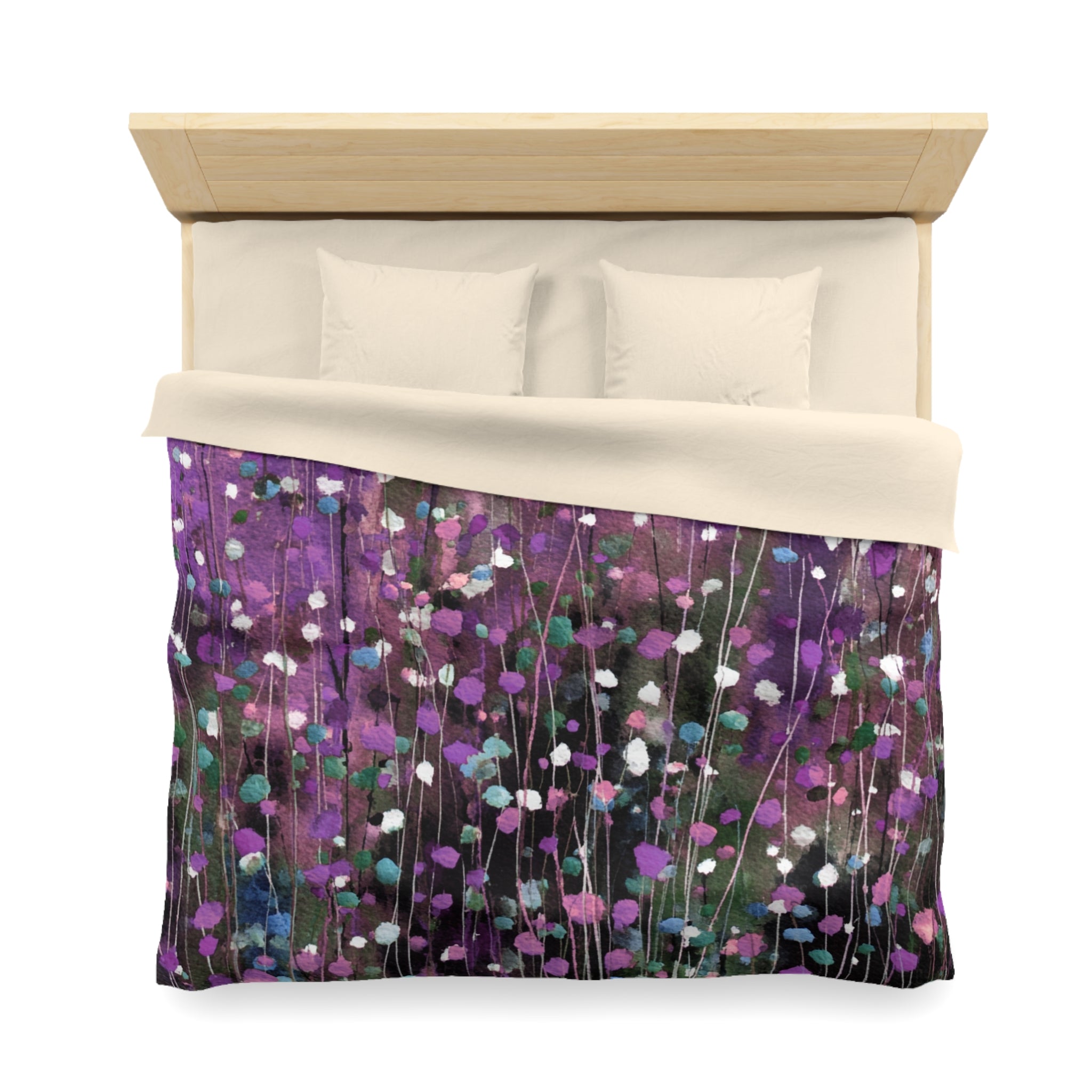 Floral Duvet, Pillow Cover | Purple Bedroom Decor