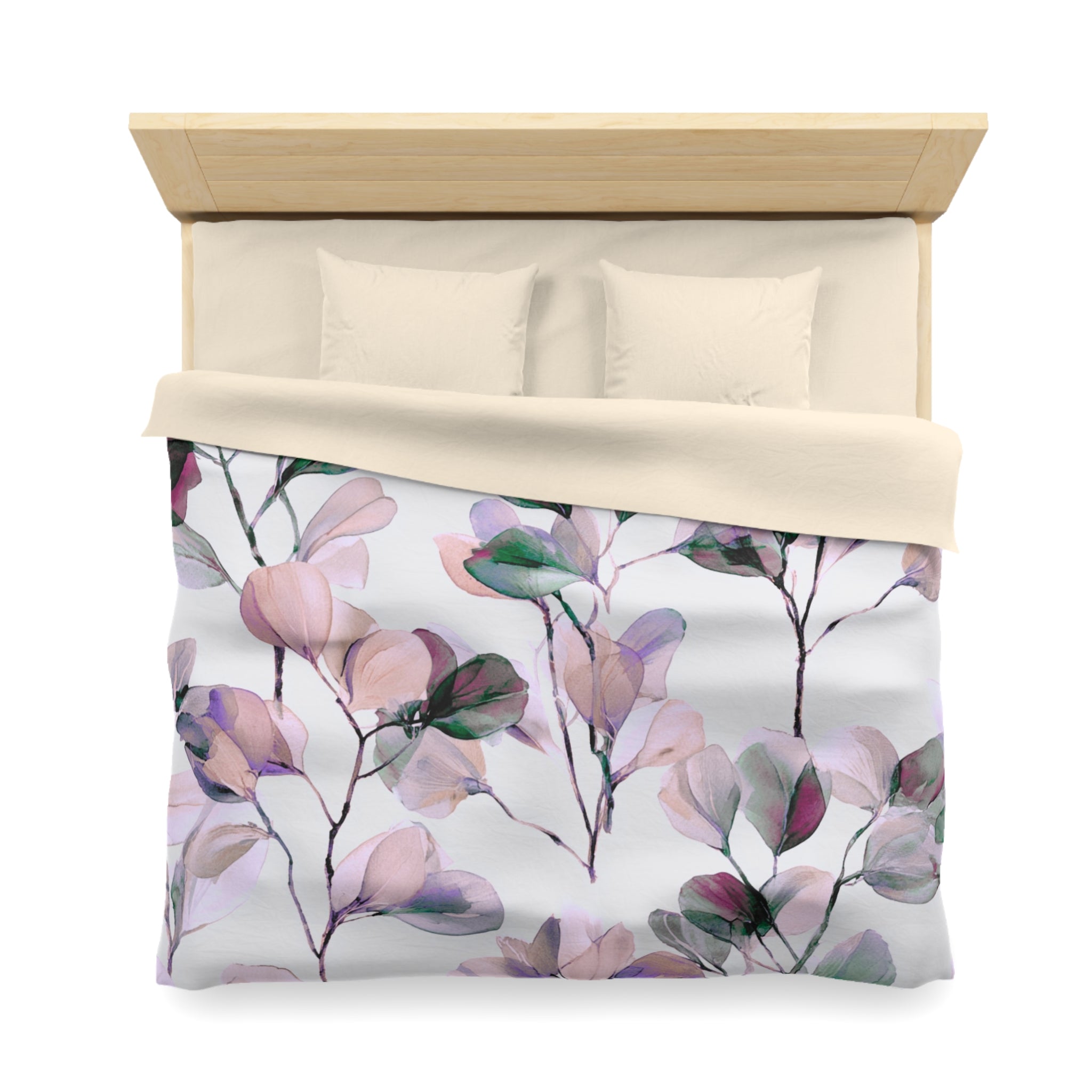 Floral Duvet, Pillow Cover | White Pink Bedroom Decor