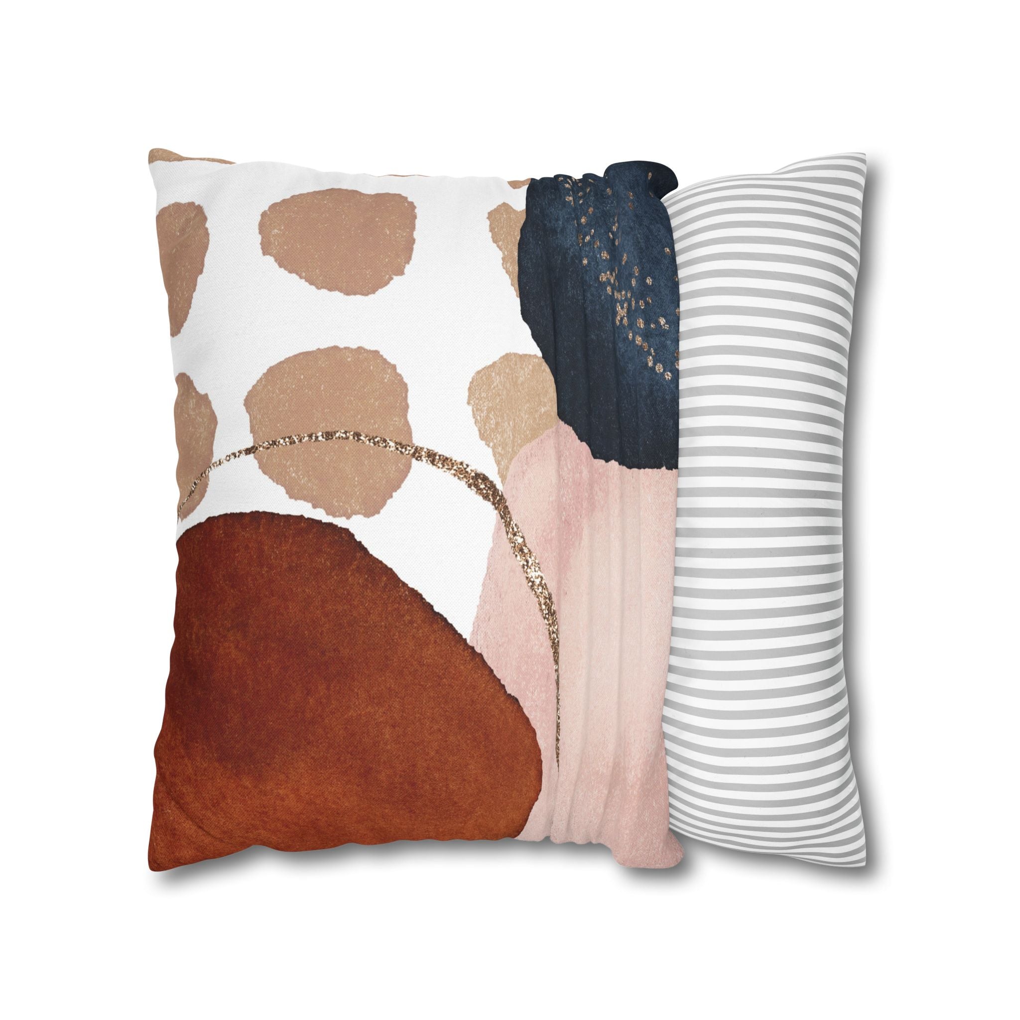 Abstract Throw Pillow Cover; Watercolor Couch Cushion