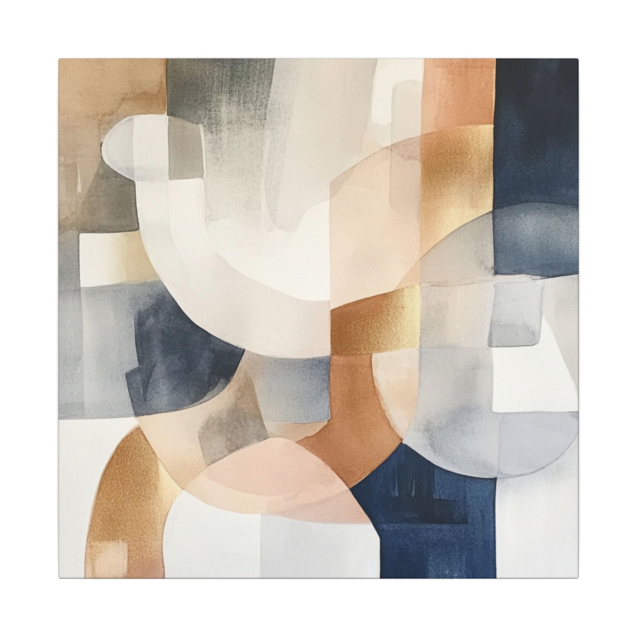 Abstract Neutral Wall Art Print | Boho Earthy Home Decor | Biege Ivory Modern Organic Art
