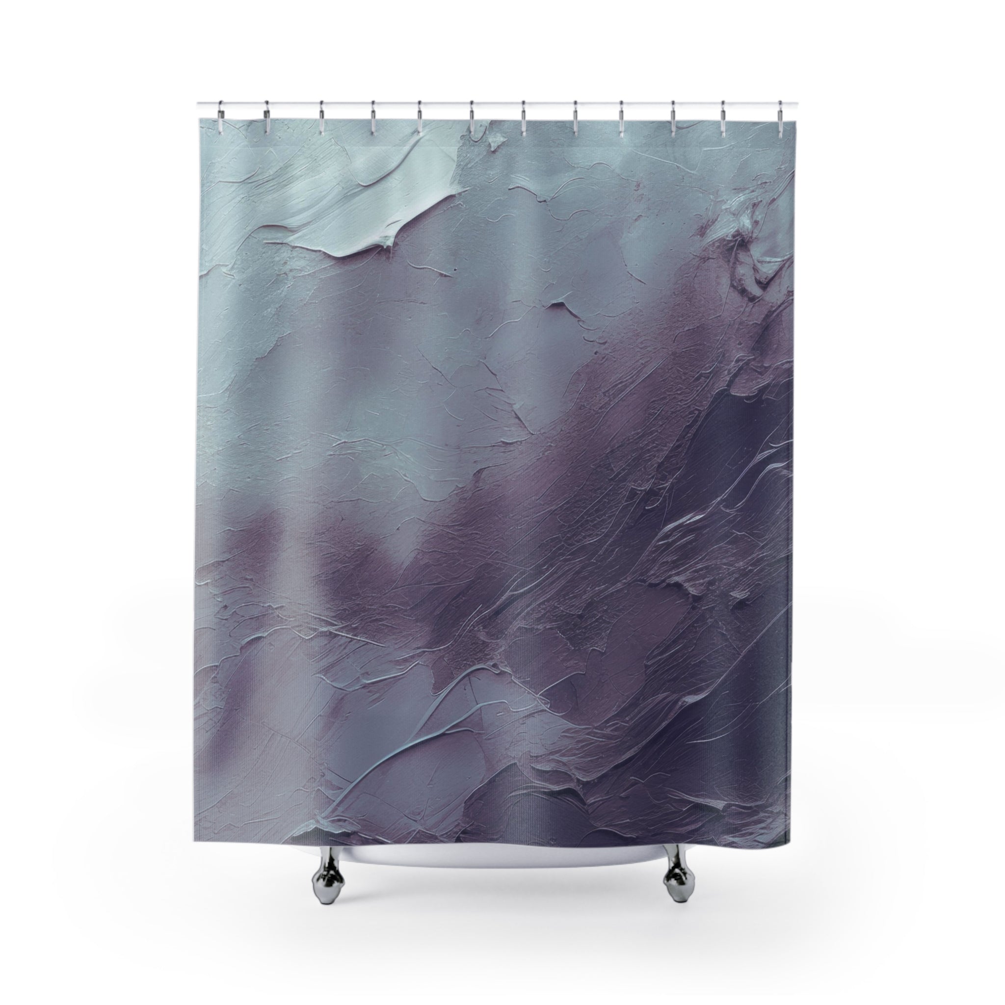 modern boho fabric shower curtain