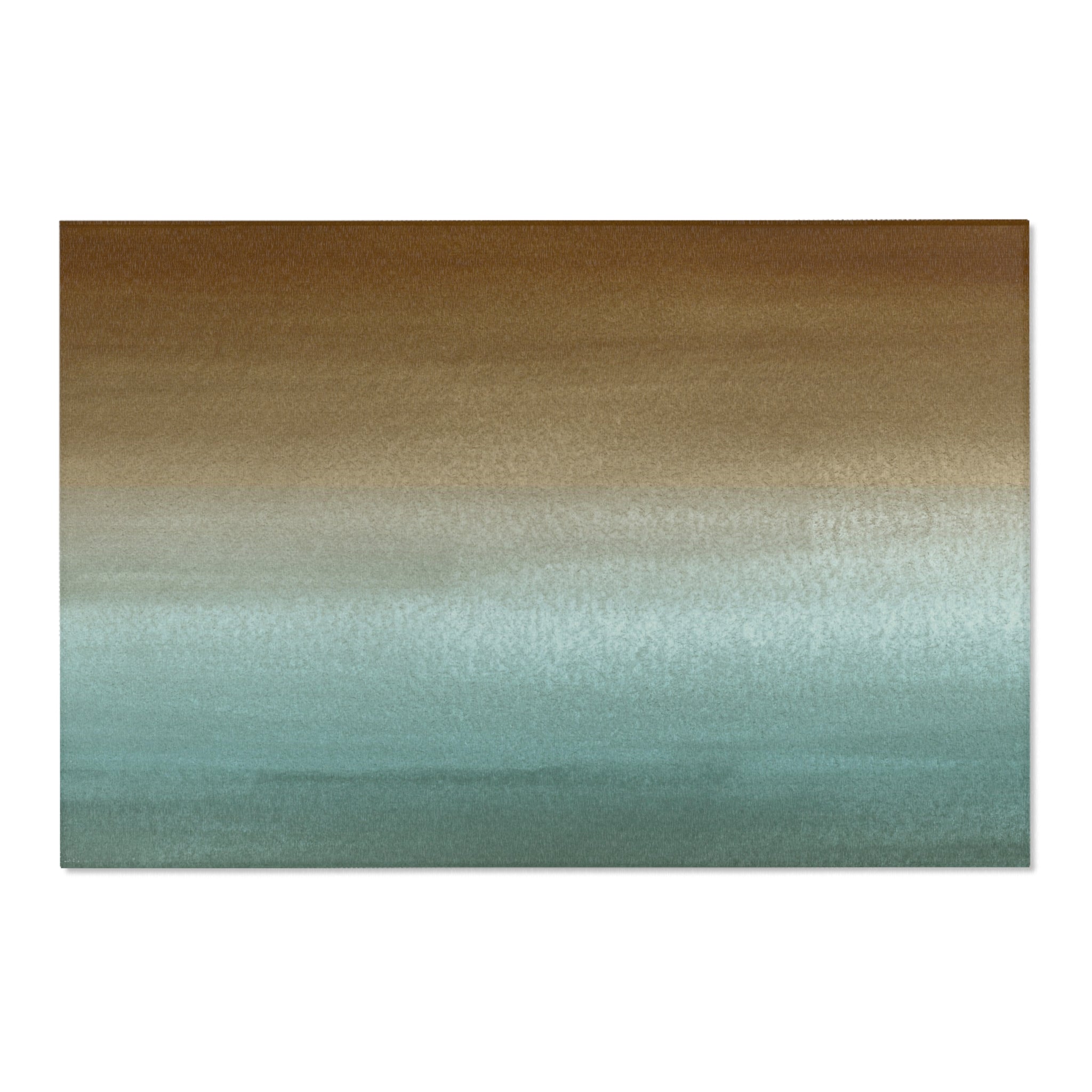 Modern Area Rug | Sage Green, Brown Ombre