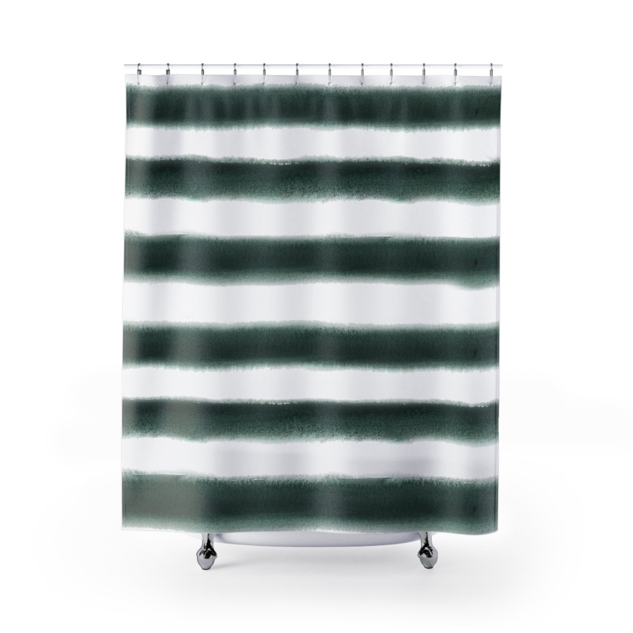 modern boho fabric shower curtain