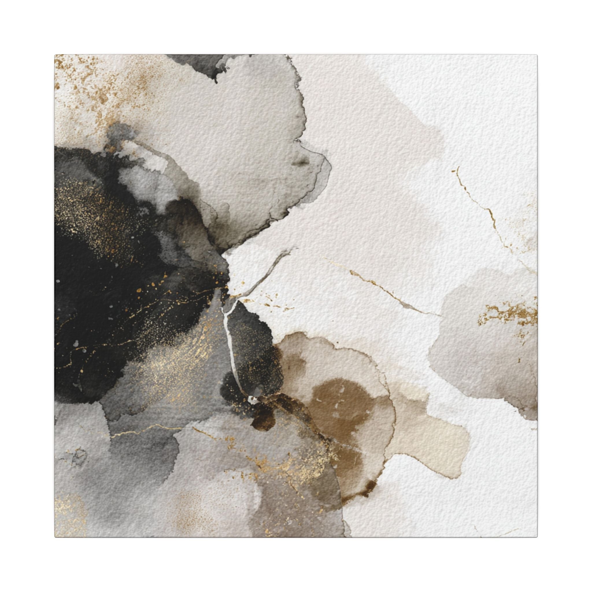Abstract Neutral Wall Art Print | Boho Earthy Home Decor | Blue, Muted Gold Modern Organic Art