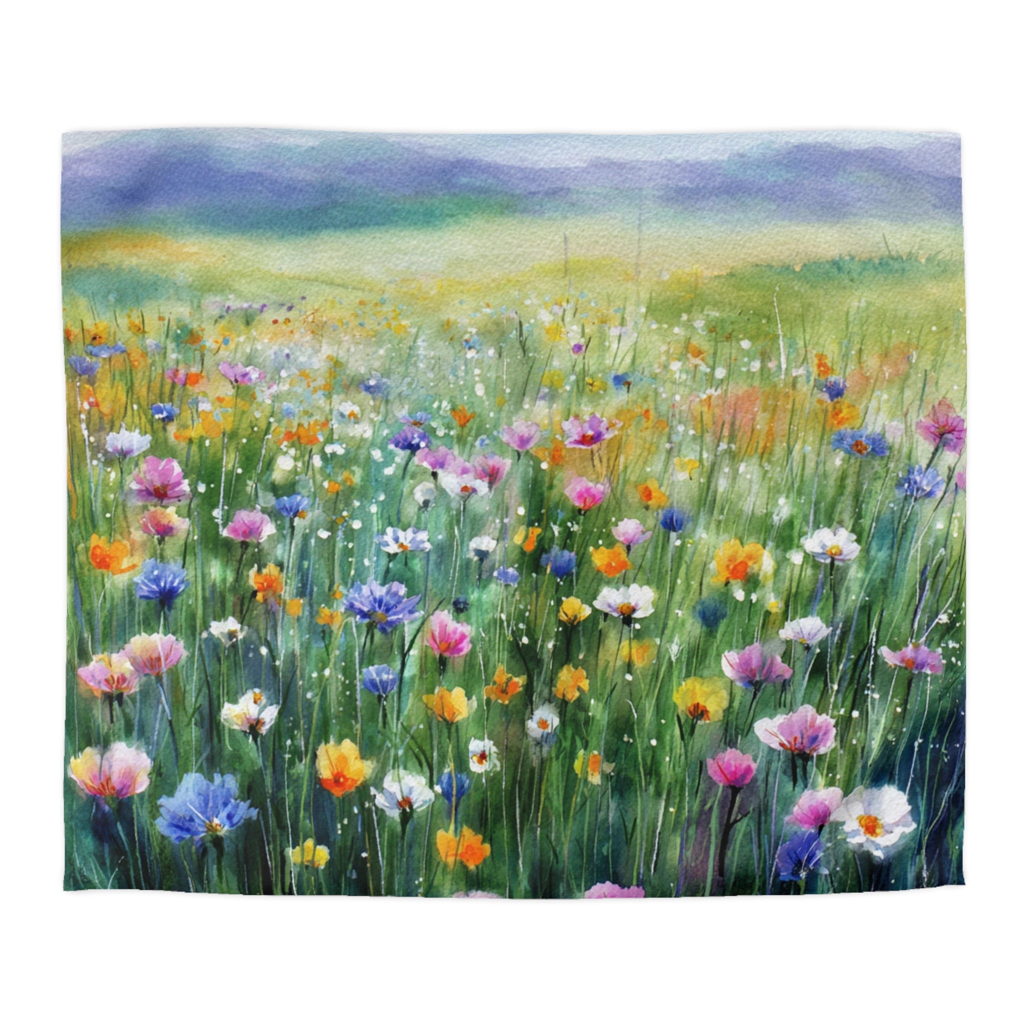 Floral Duvet, Pillow Cover | Green Yellow Bedroom Decor